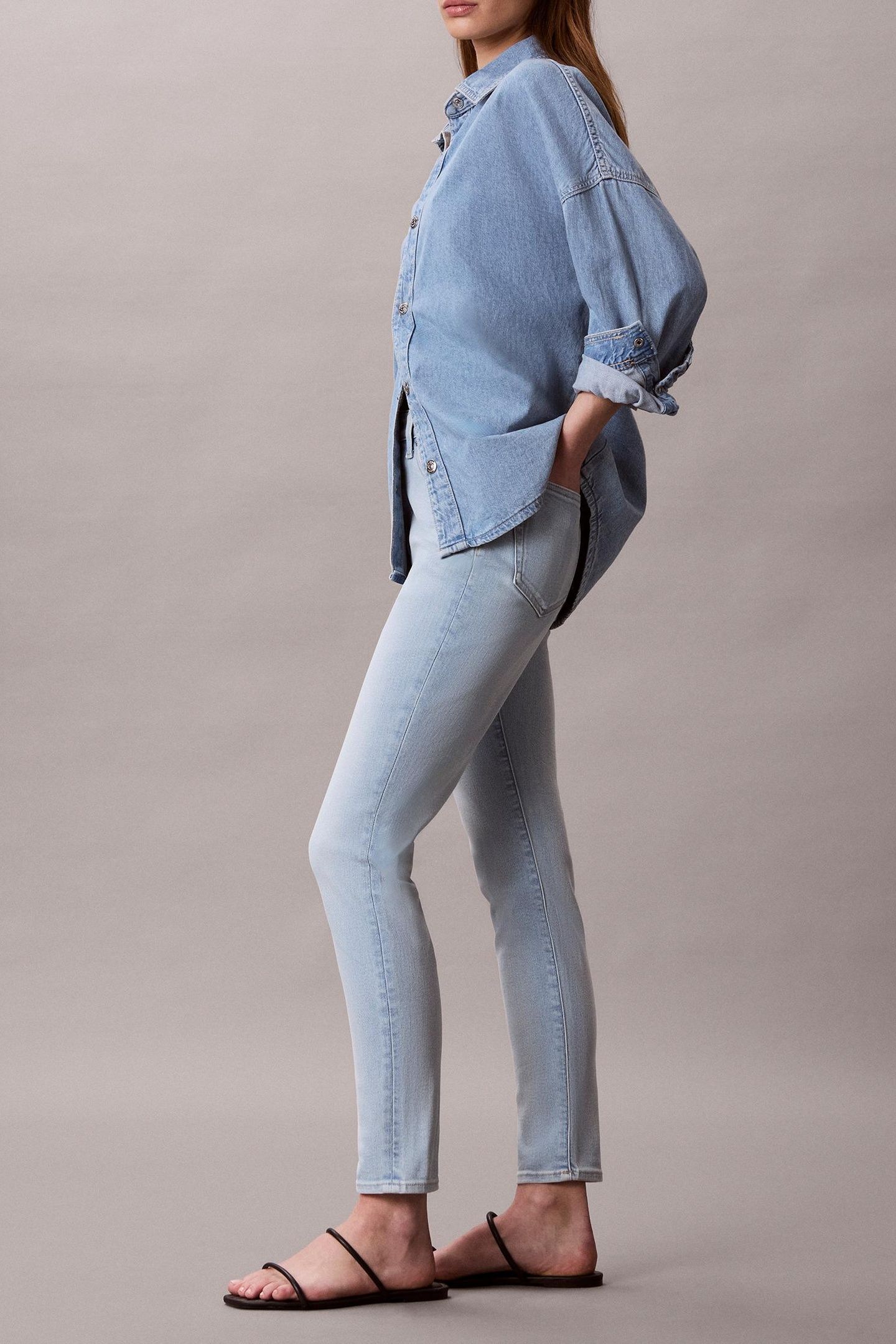 HIGH RISE SKINNY LIGHT OPAL 4