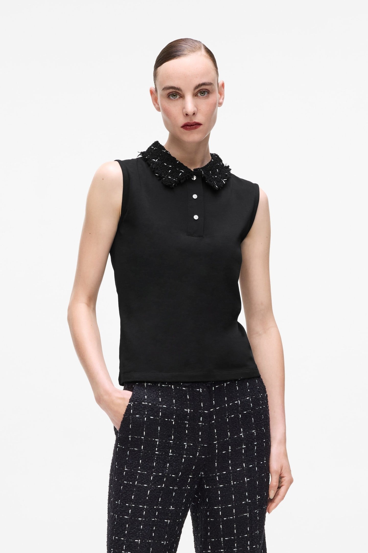LOGO BOUCLE POLO BLACK 1