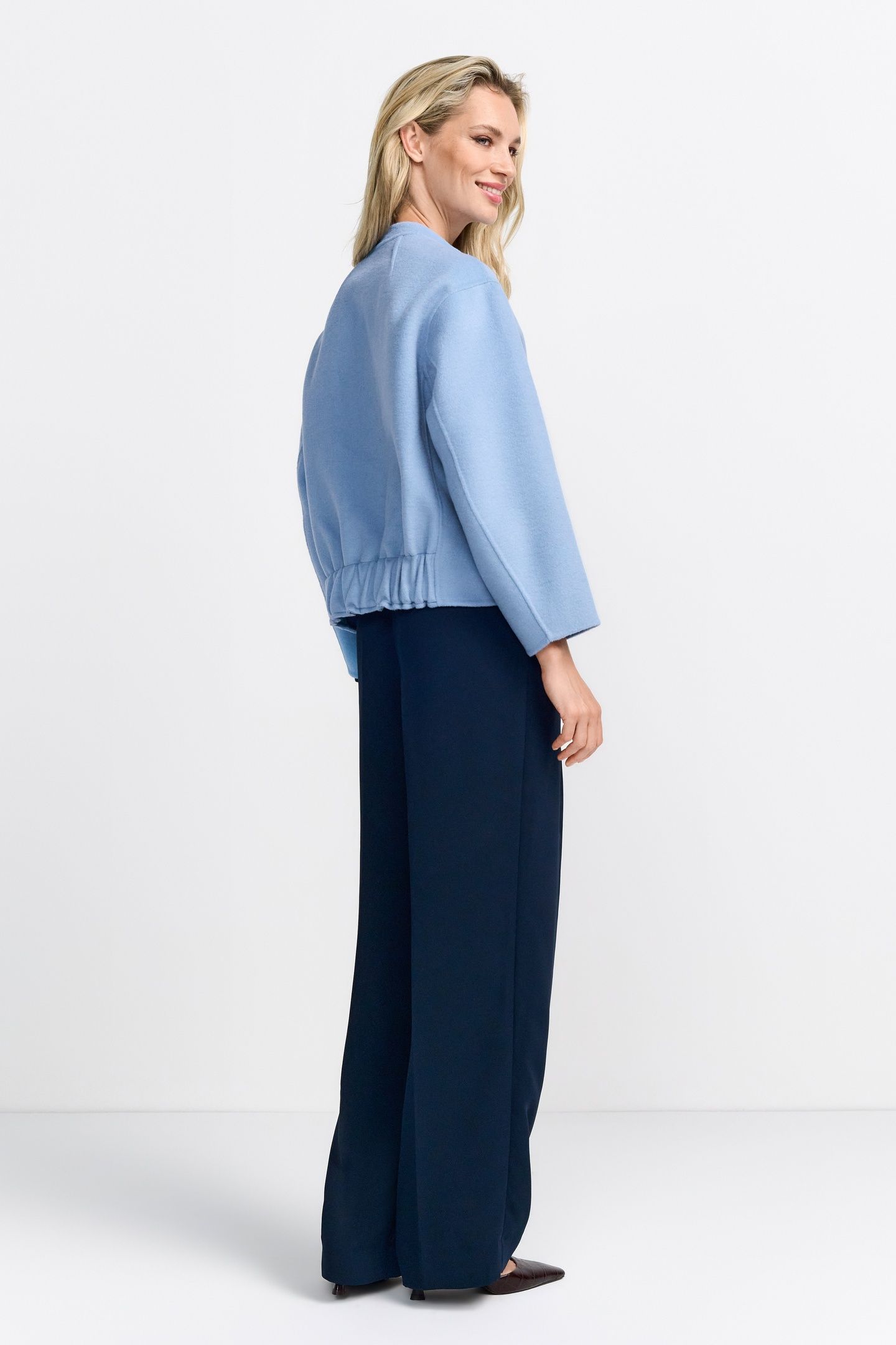 SHORT DOUBLE FACE JACKET OCEAN BLUE 3