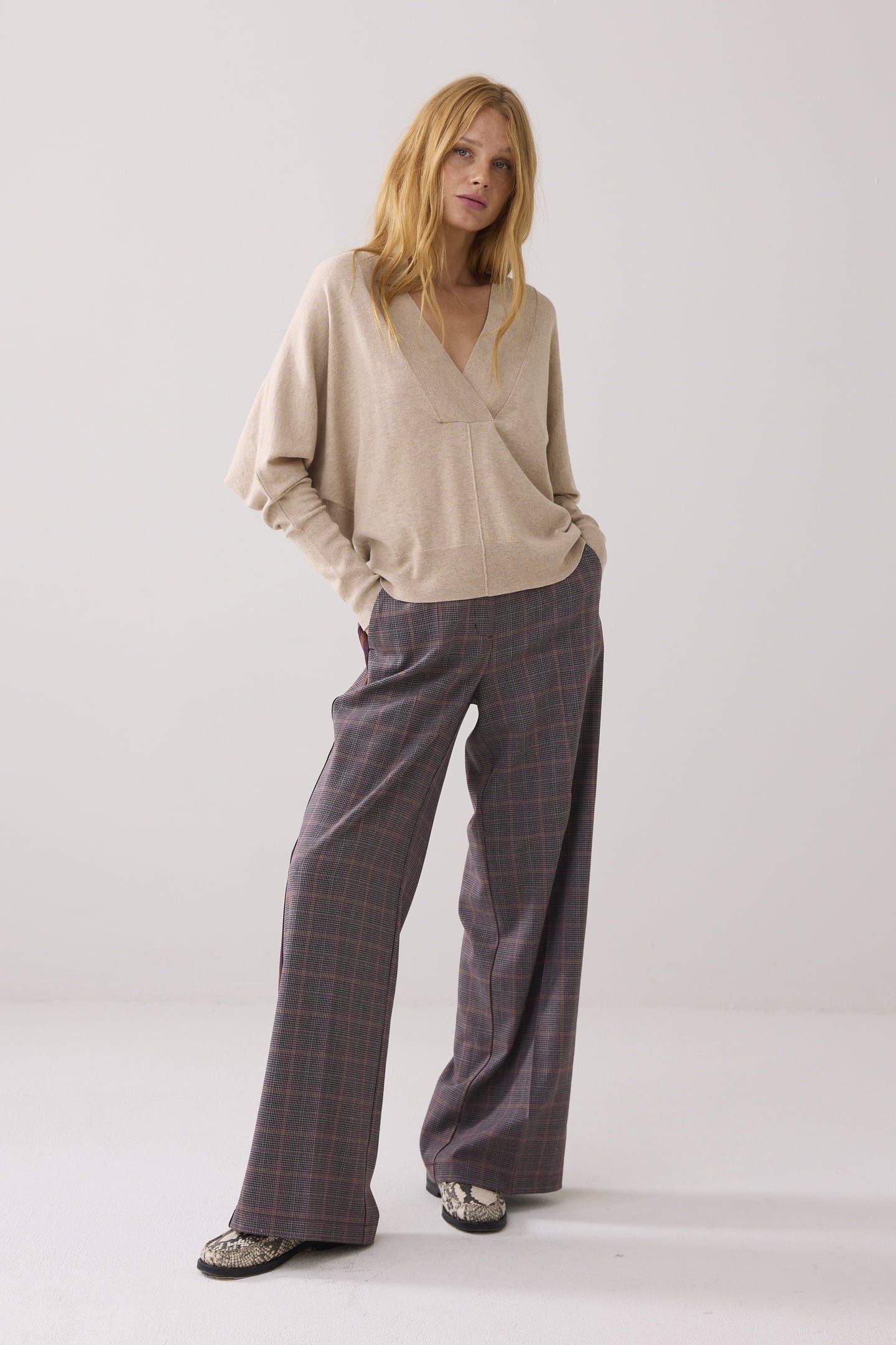 SWEATER COTTON MERINO WOOL KNIT ALPACA 1
