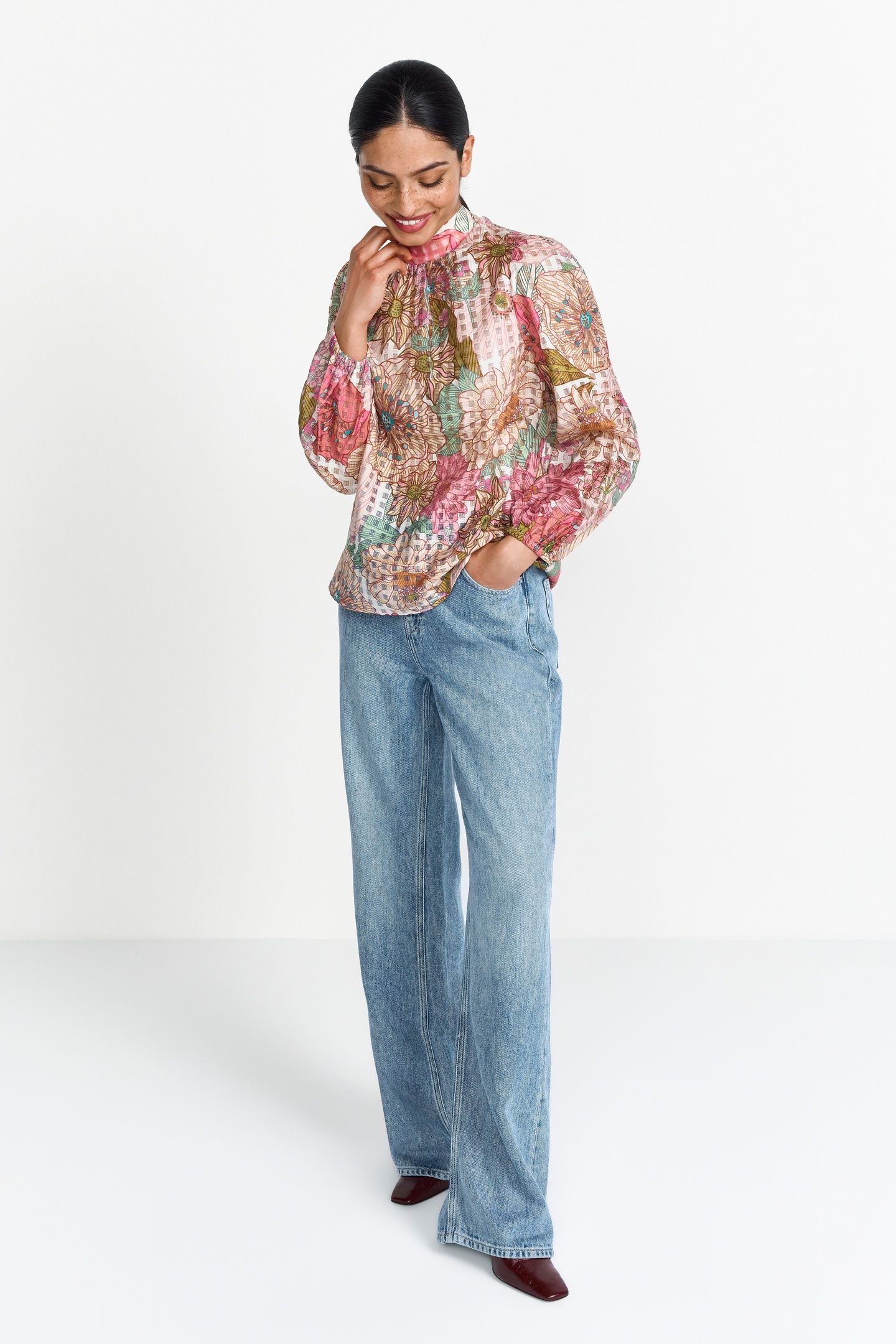 PRINTED BLOUSE SPRING BLUSH 1