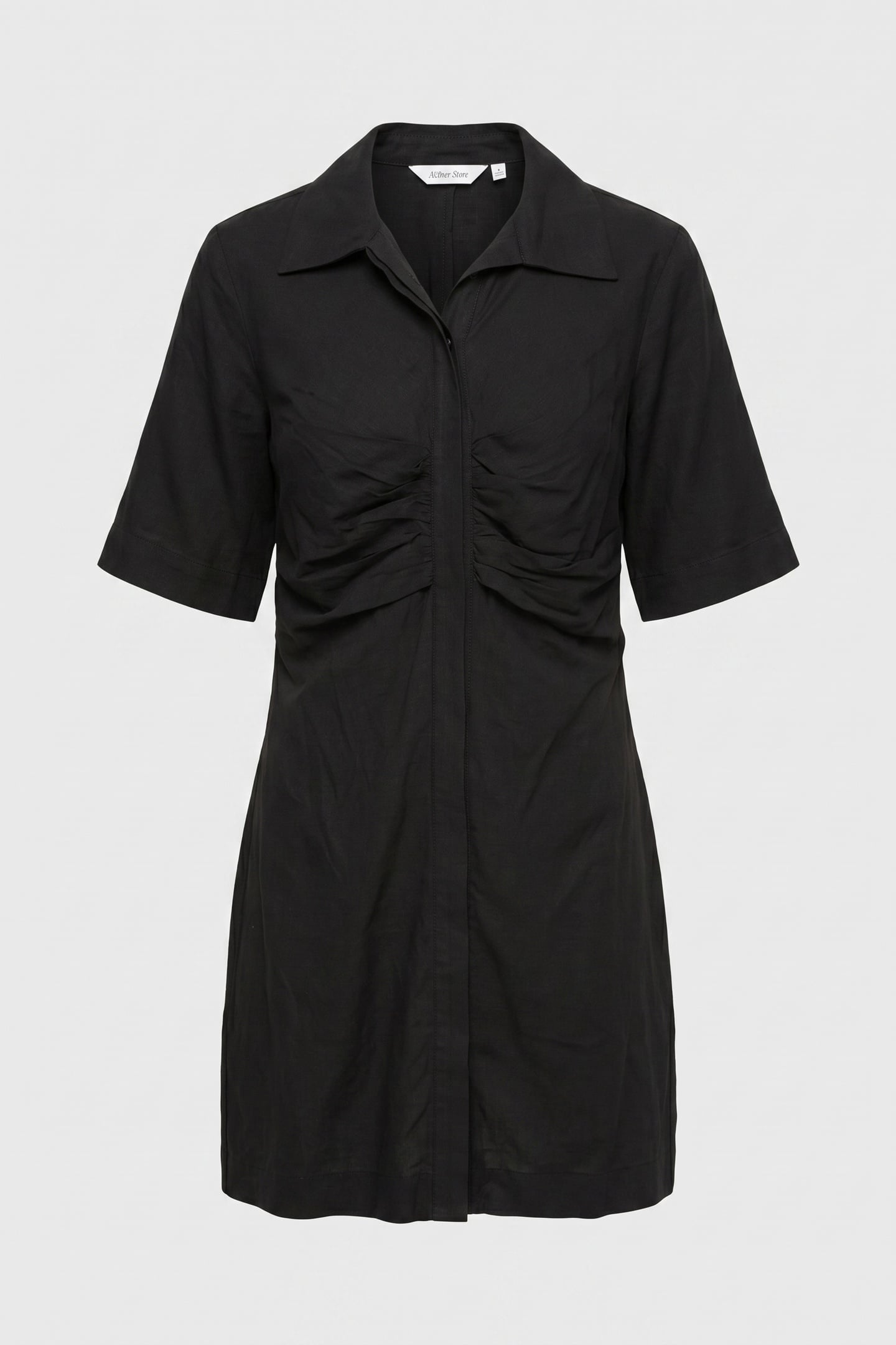 ALLY SHIRT DRESS BLACK 4