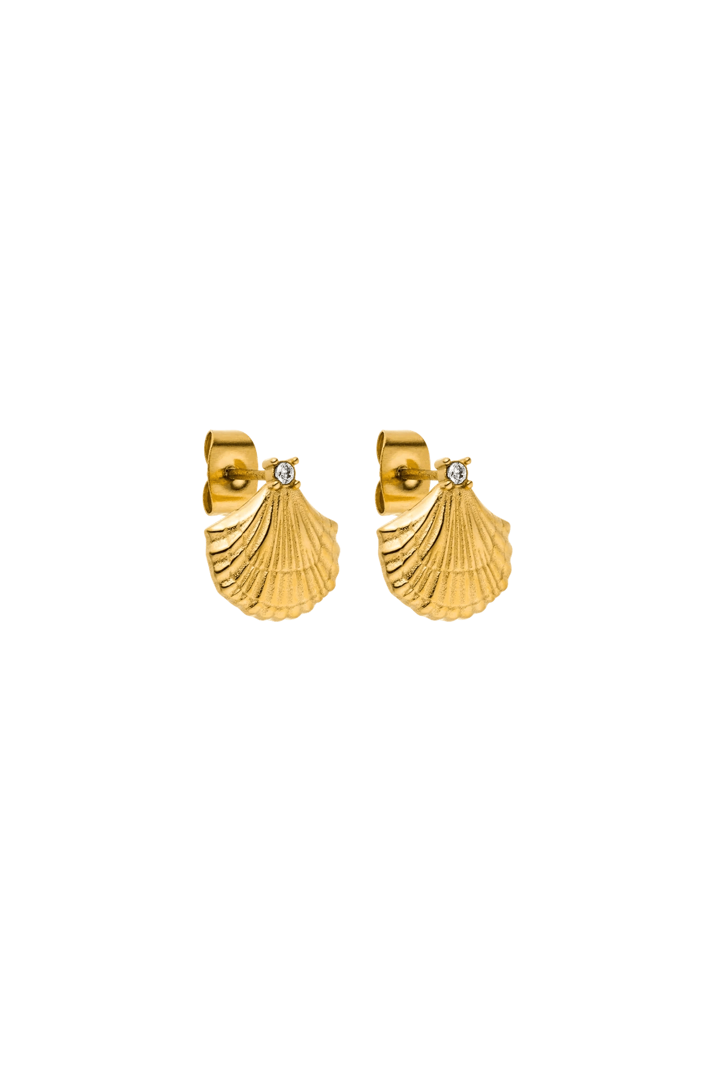 SMALL SHELL OHRRINGE GOLD 2