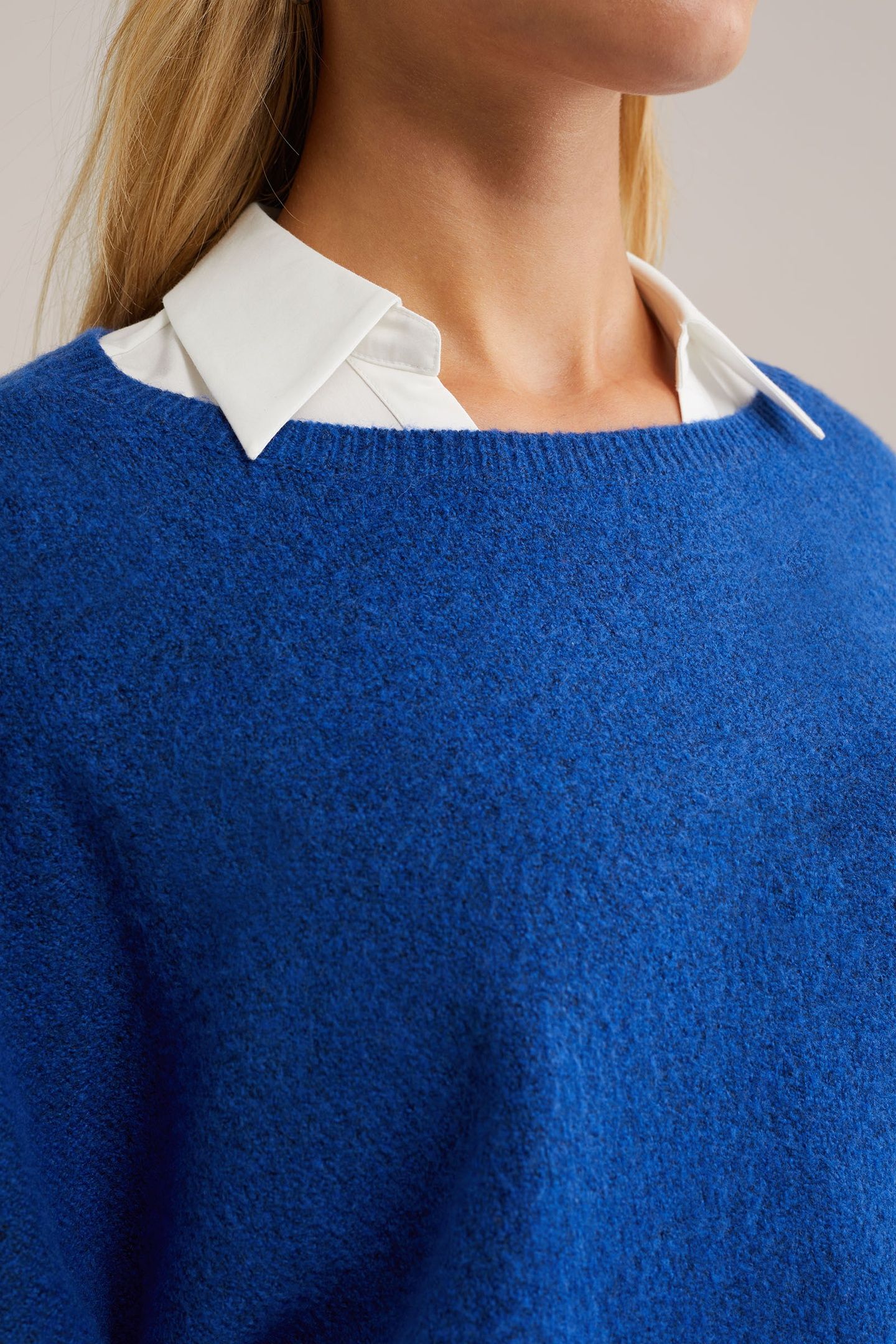 KNITTED PULLOVER COBALT BLUE 5