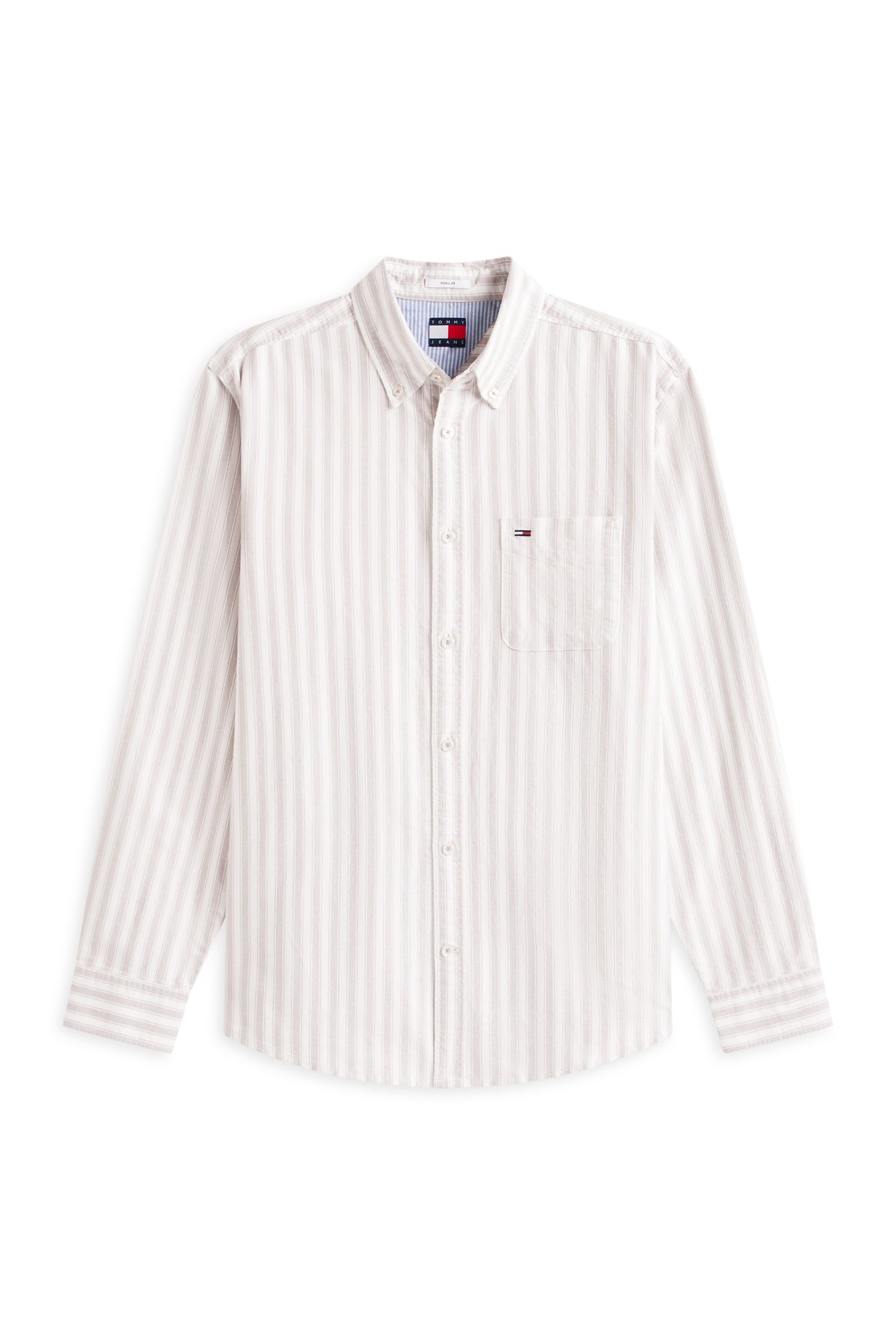 TJM REGULAR STRIPE OXFORD SHIRT IVY MINK STRIPE 4
