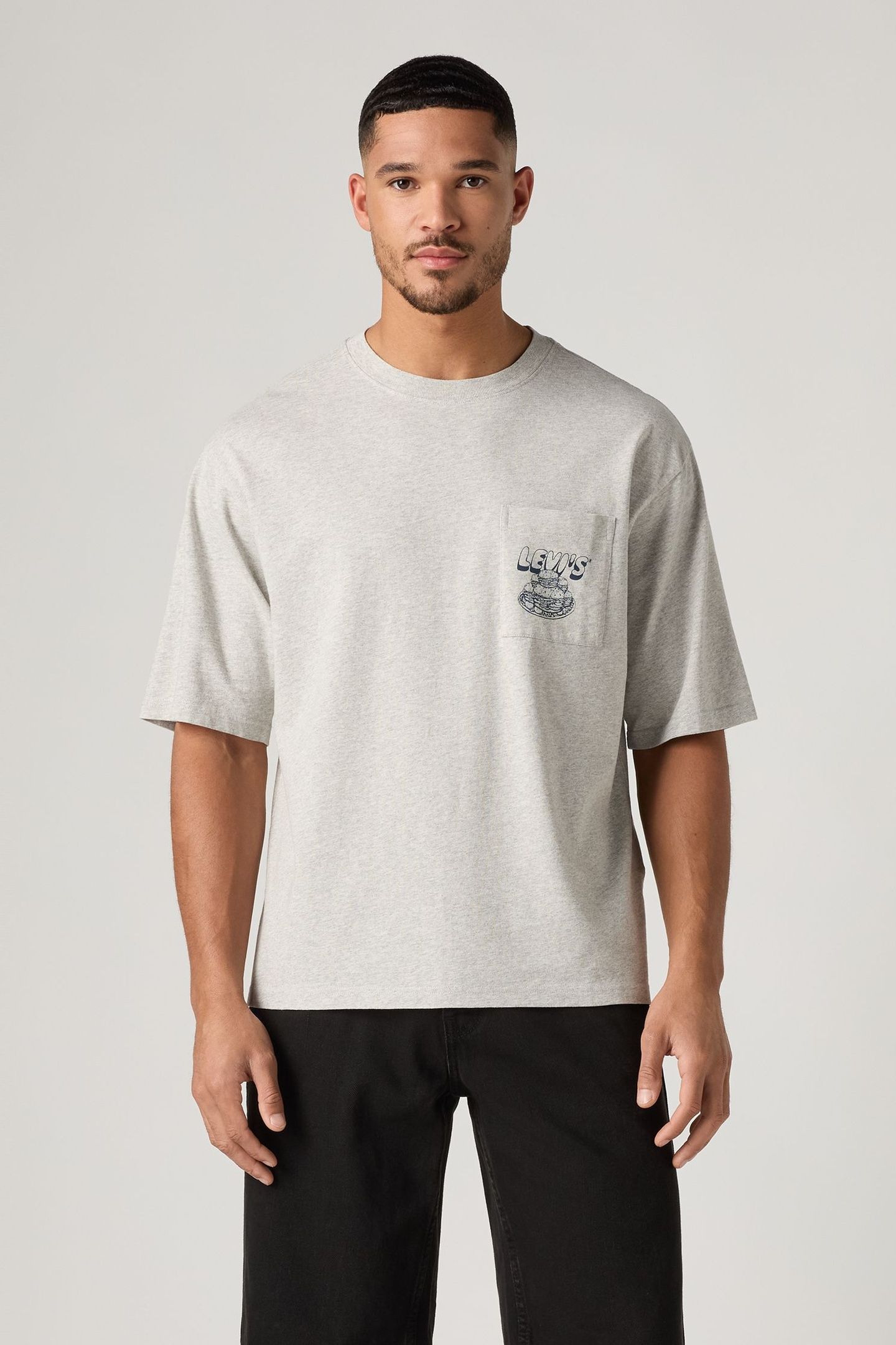 HALF SLEEVE GRAPHIC POCKET TEE 1