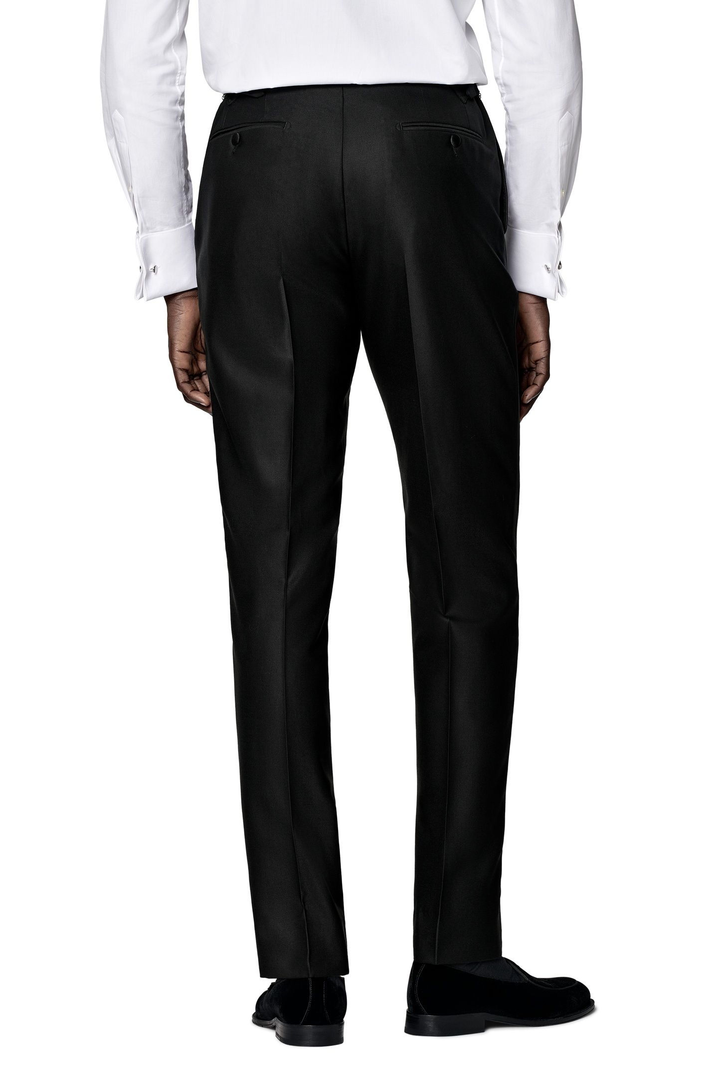 MILANO BLACK PURE WOOL S130 NESTED TUXEDOS BLACK 5
