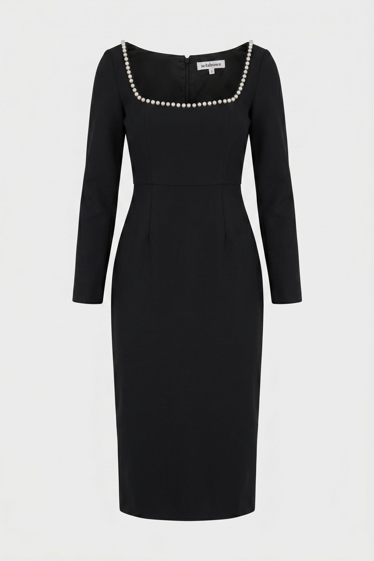 PEARL MIDI DRESS BLACK 4