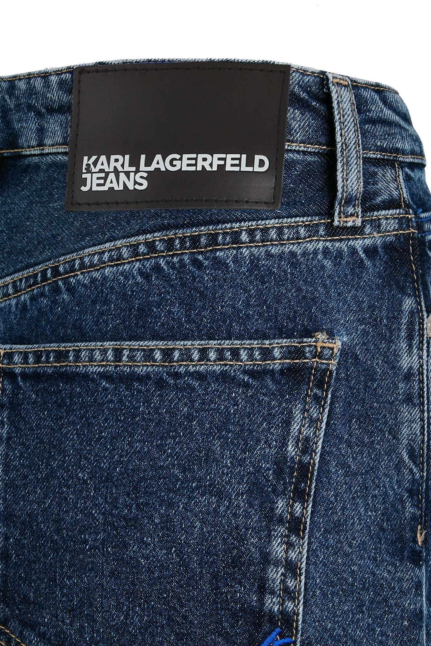 STRAIGHT W/ SLIT DENIM WASHED STONE BLUE 5