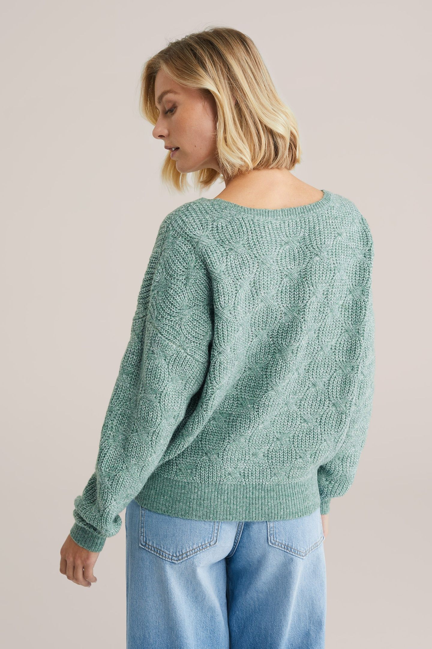 KNITTED PULLOVER GREEN 3