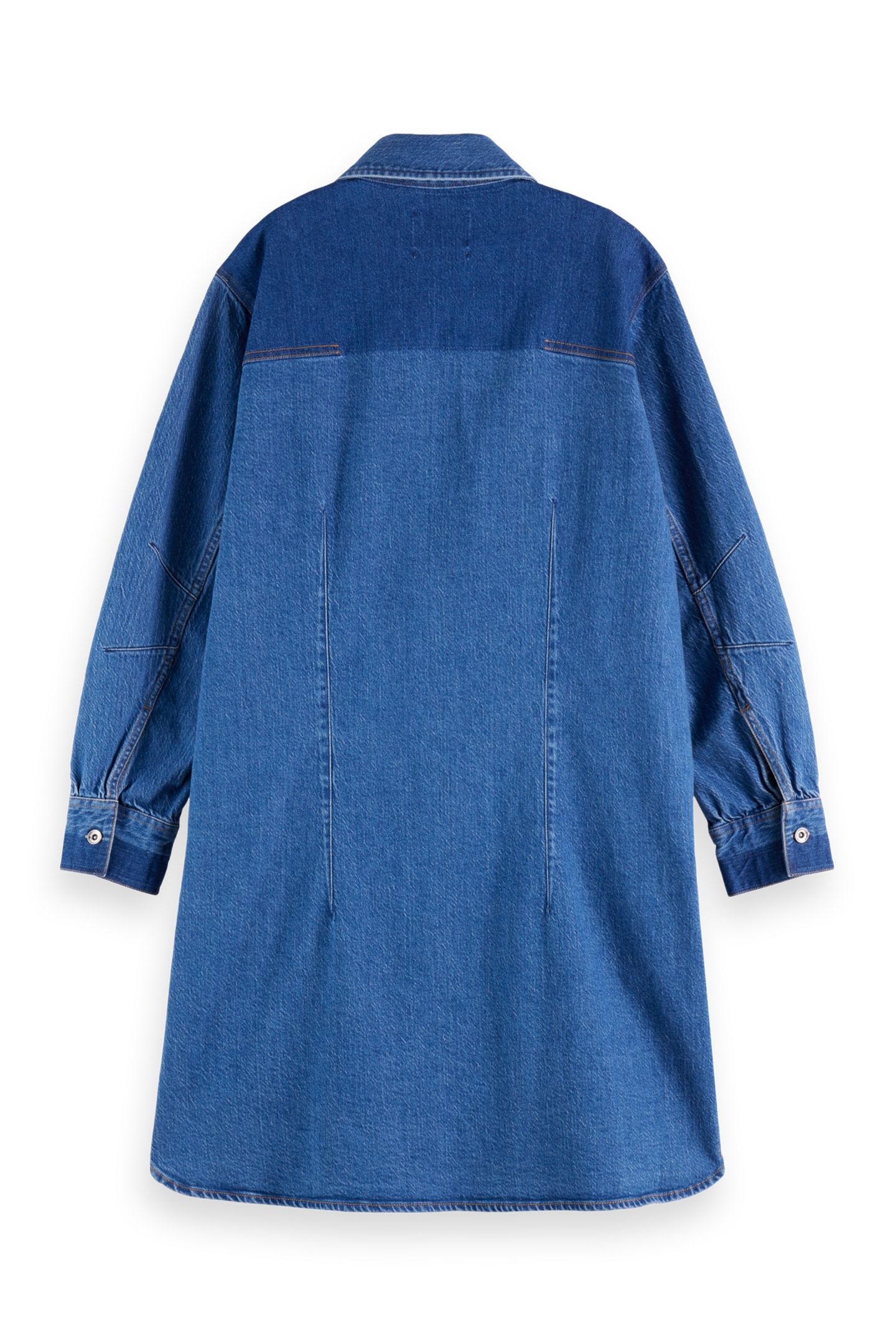 WASHED DENIM MINI SHIRTDRESS — ART FROM THE HEART 5