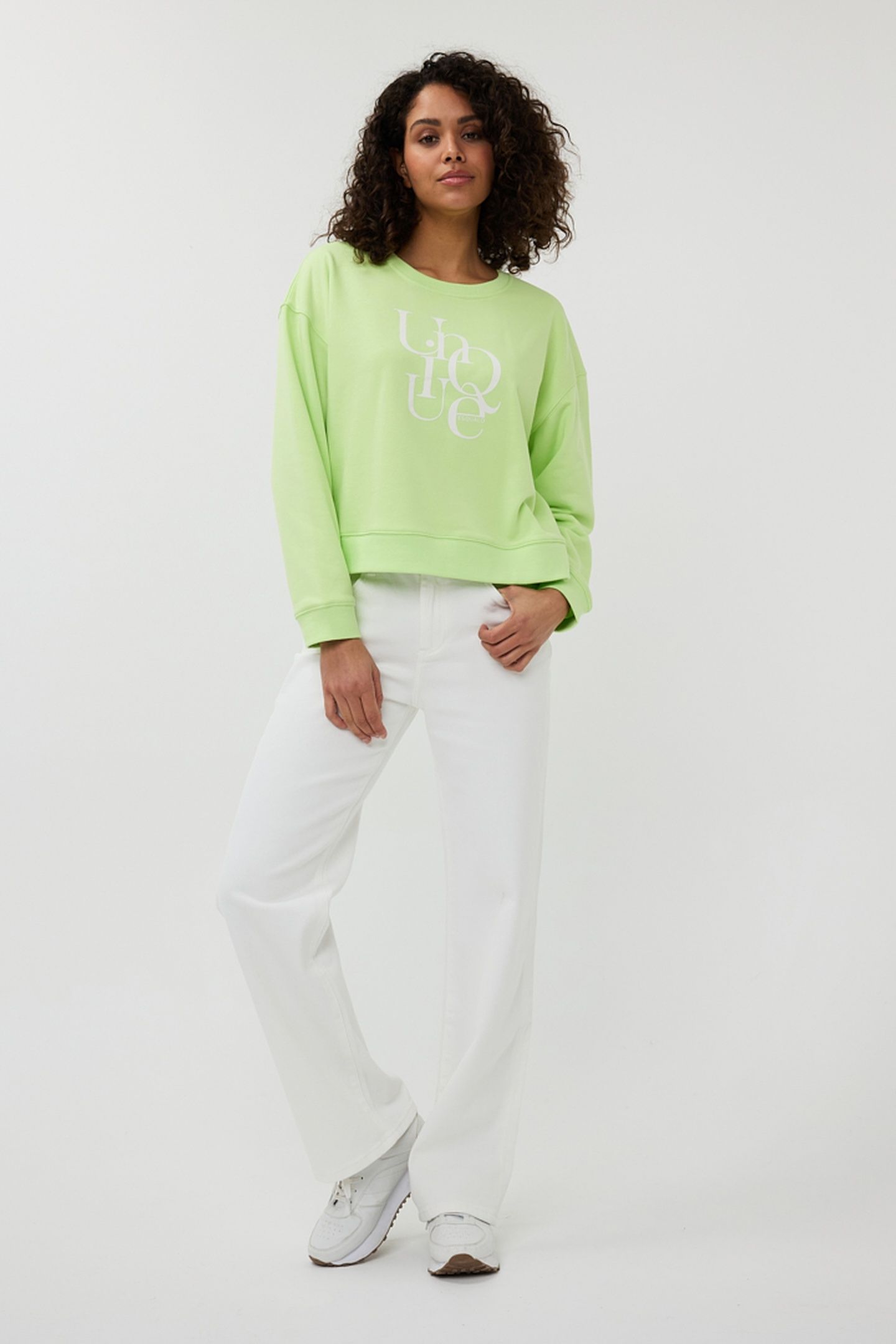 TROUSERS WIDE LEG JEANS OFF WHITE 2