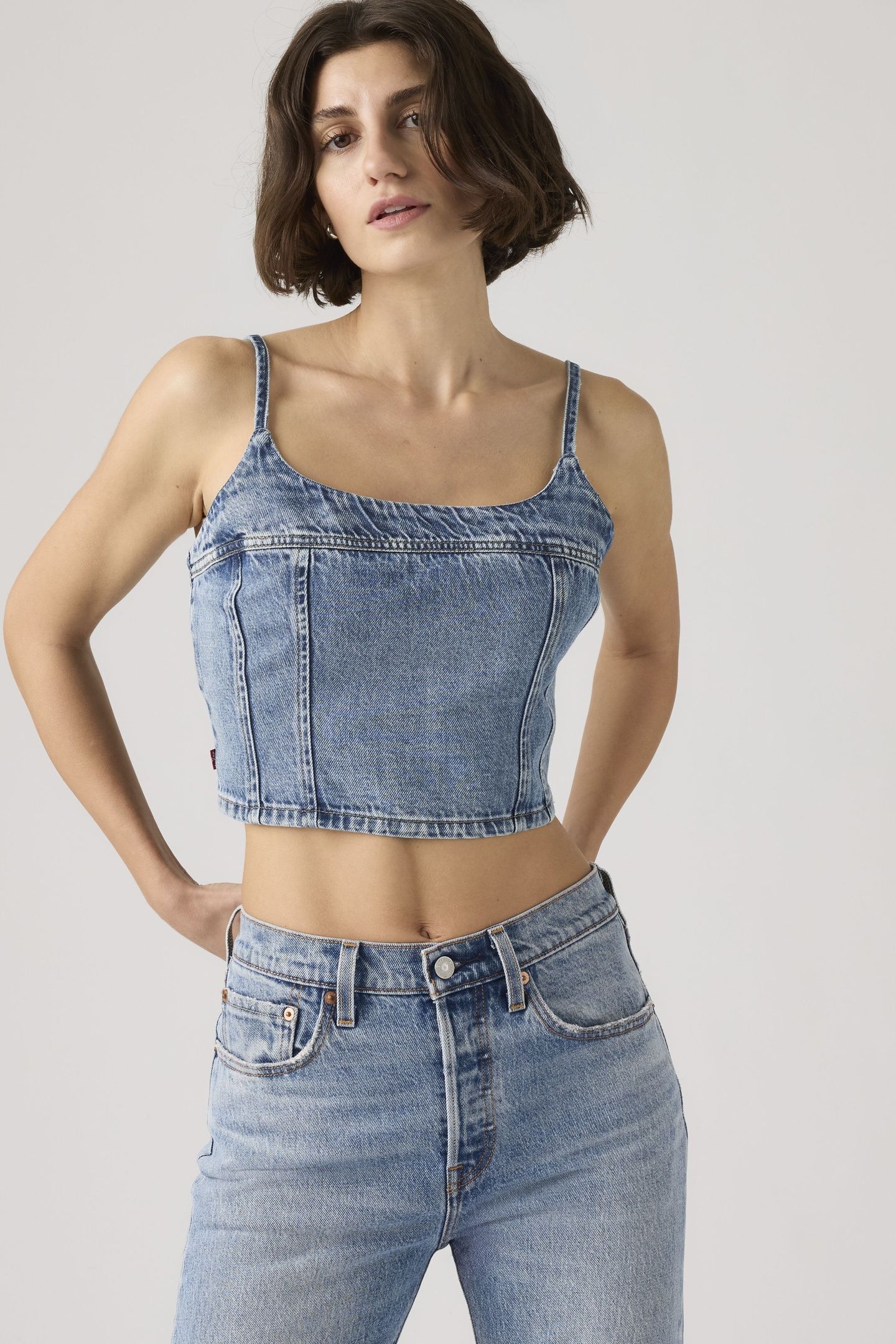 JADINE DENIM CAMI TANK 1