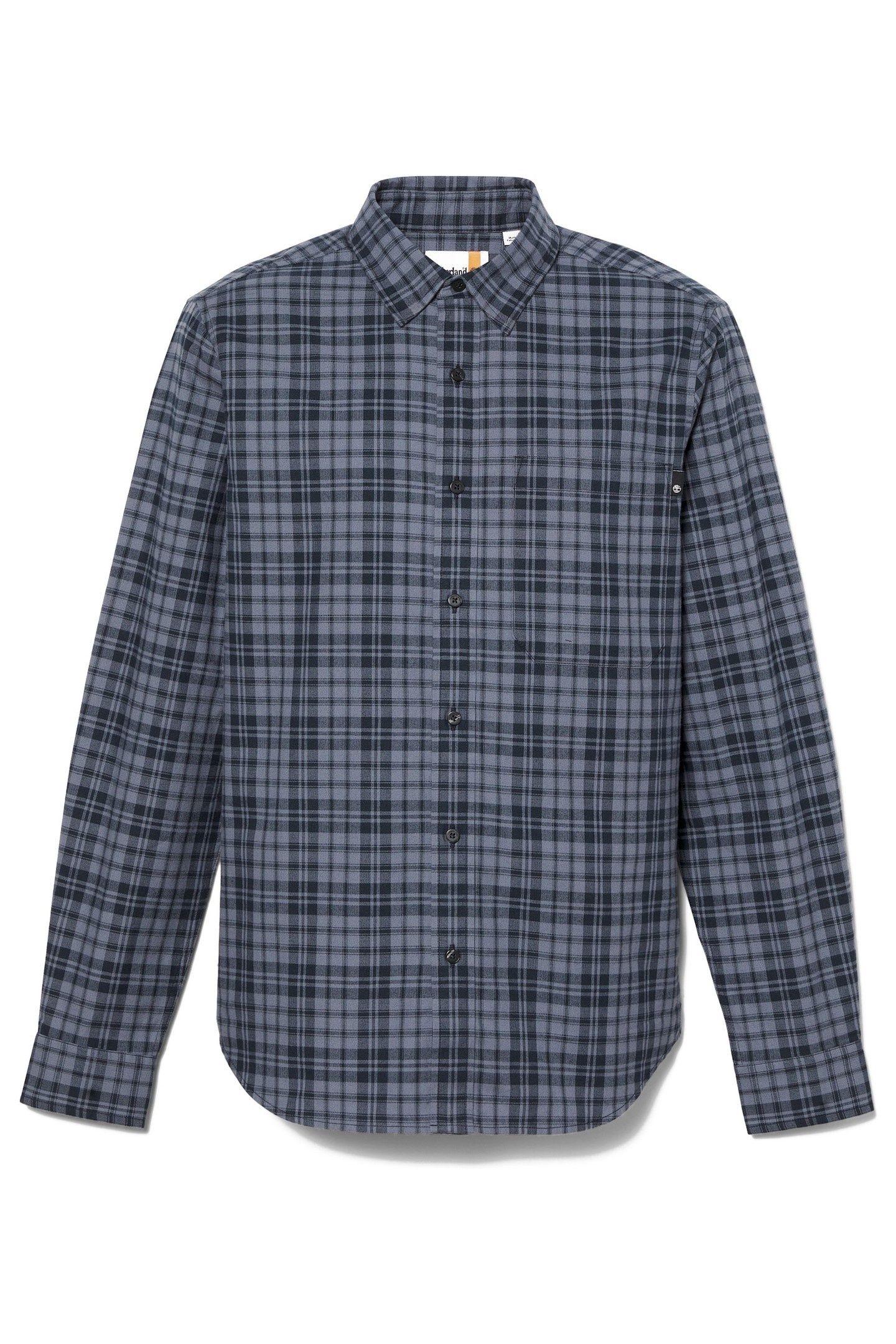 HERRINGBONE FLANNEL PLAID SHIRT DRK SAPPHIRE YD 4