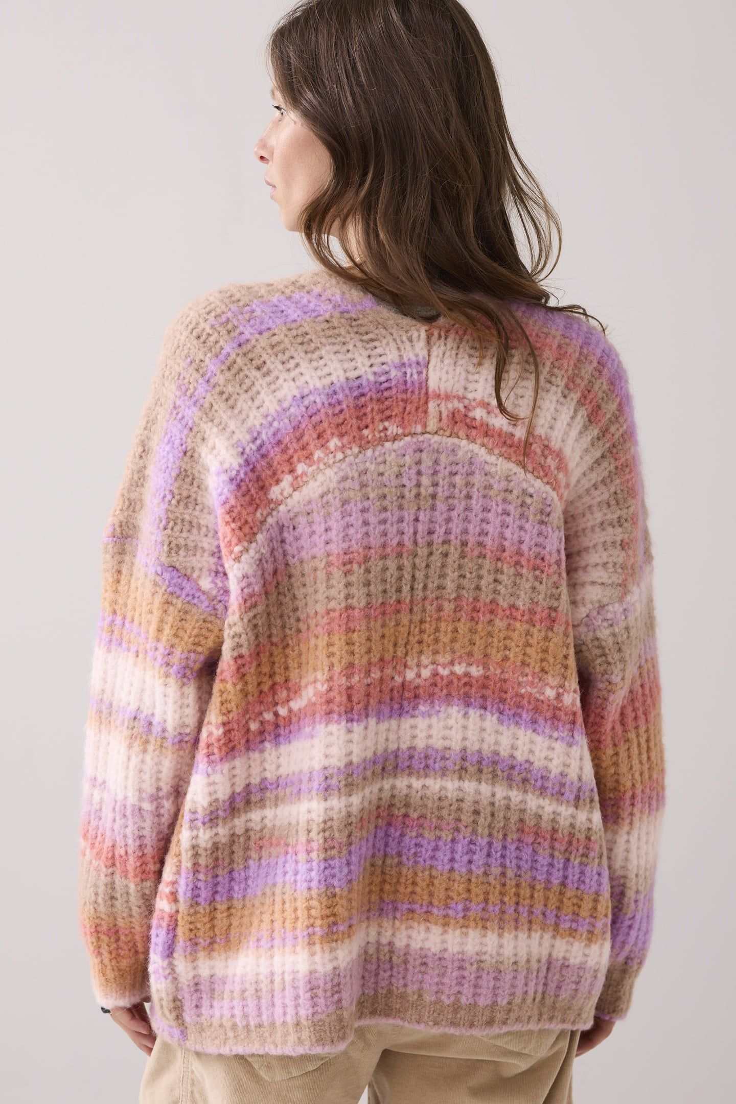 CARDIGAN CUSHY WOOL BLEND KNIT MULTICOLOUR 3