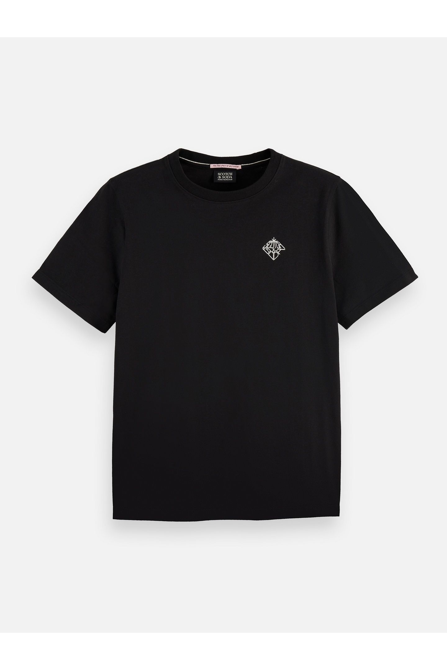 CHEST ARTWORK REGULAR T-SHIRT BLACK 4