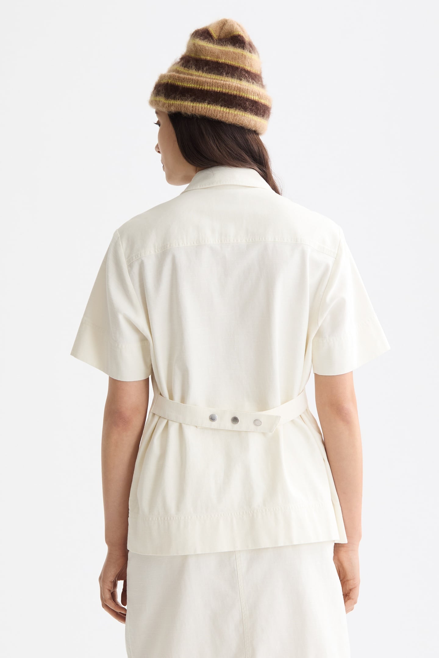 PATCH POCKET SHORT SLEEVE SHIRT EGGNOG 3