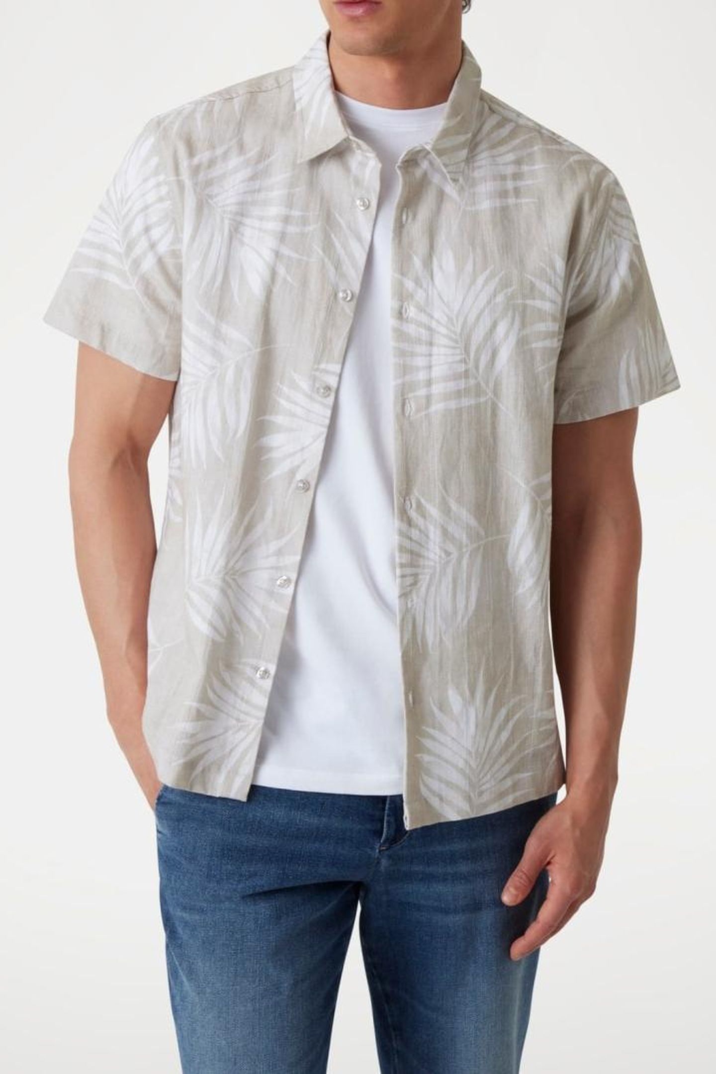 GUESS ECO SS SLUB TEXTURED PAL TEXTURED PALM PROSEC 2