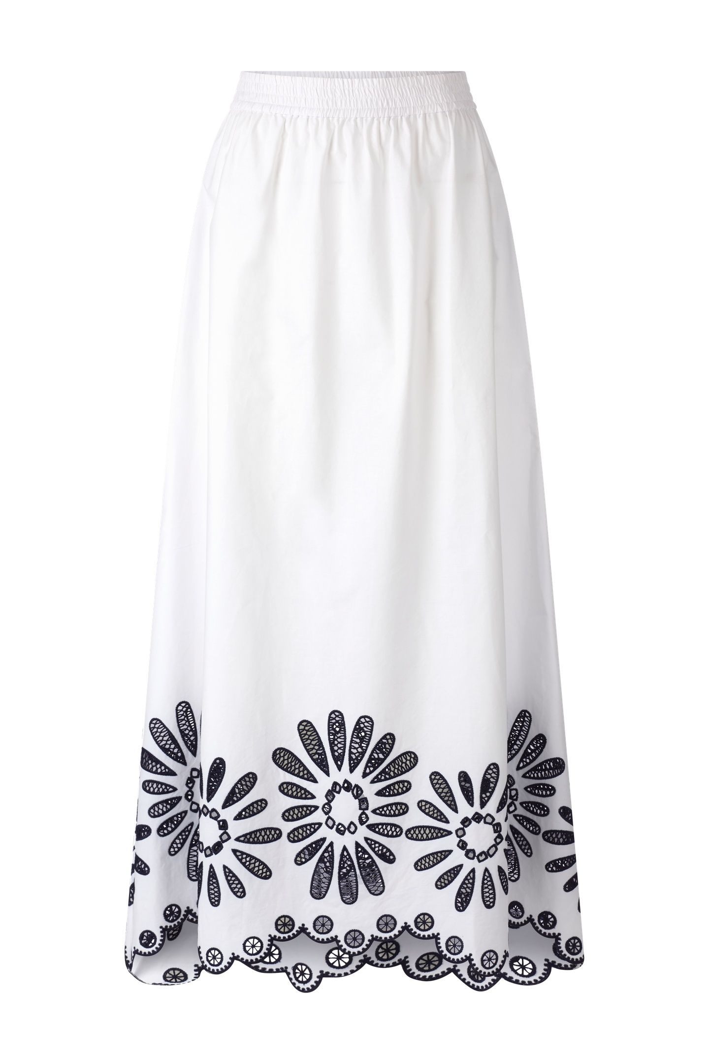 SKIRT WITH EMBROIDERY WHITE 4