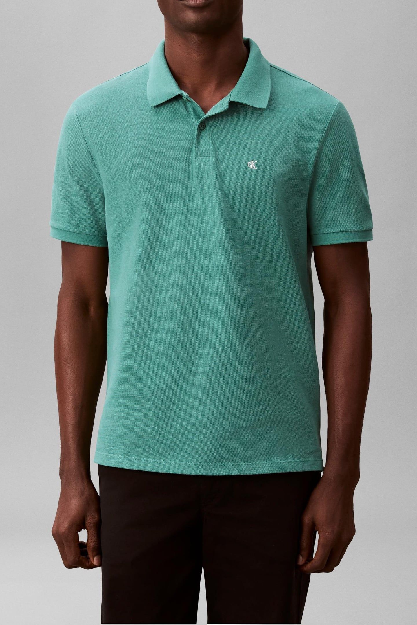 SS MONOGRAM PIQUE POLO WILD GREEN 1