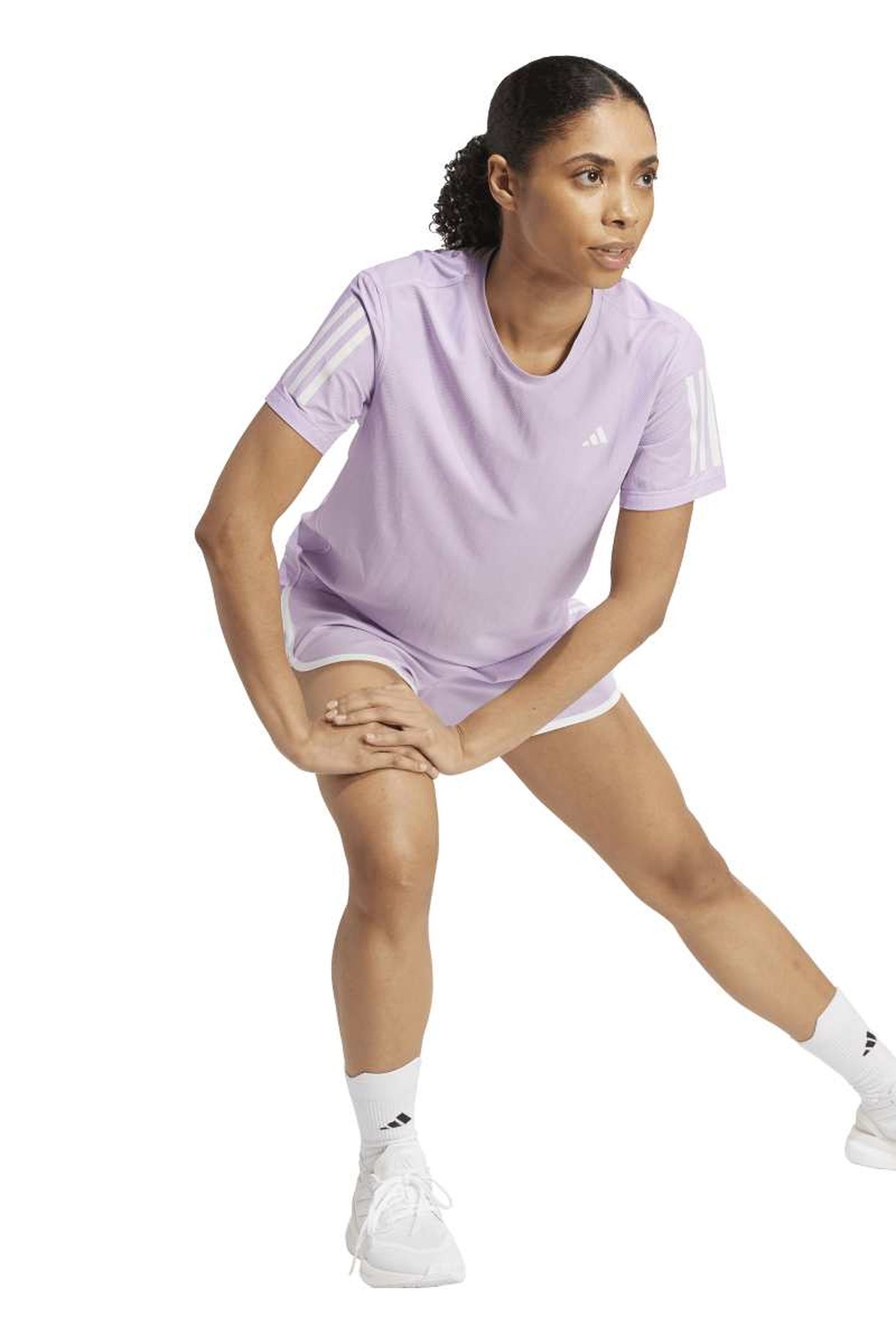 PERFORMANCE OWN THE RUN T-SHIRT POWDER PLUM 3