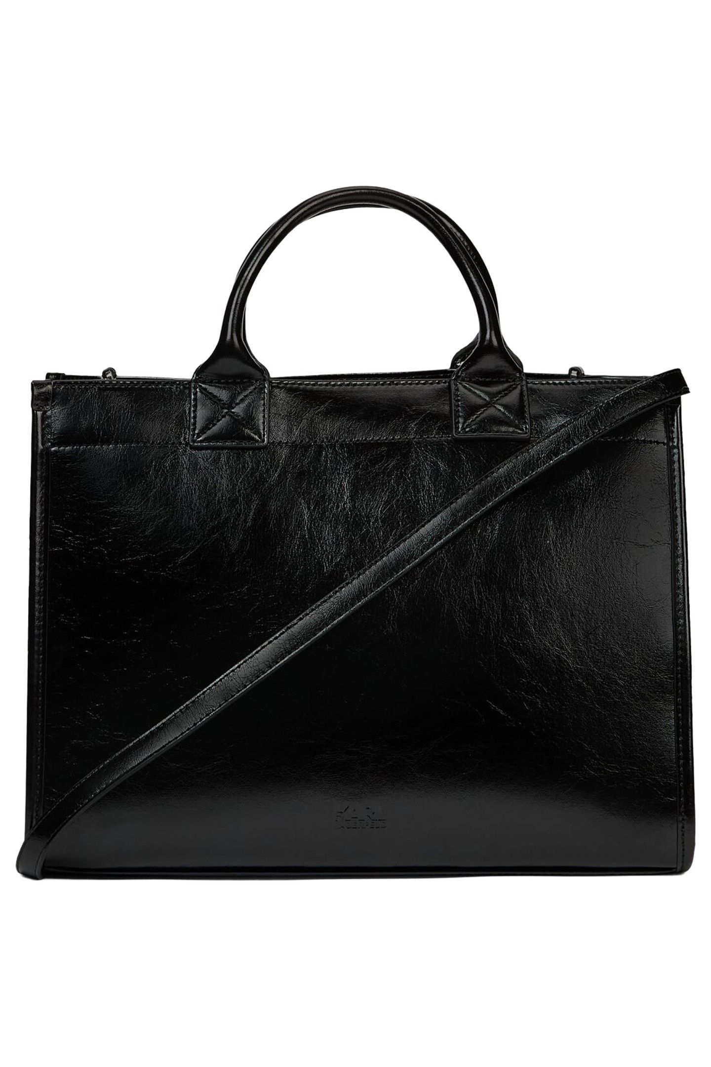 K/SHOPPER TEXT TOTE BLACK 2