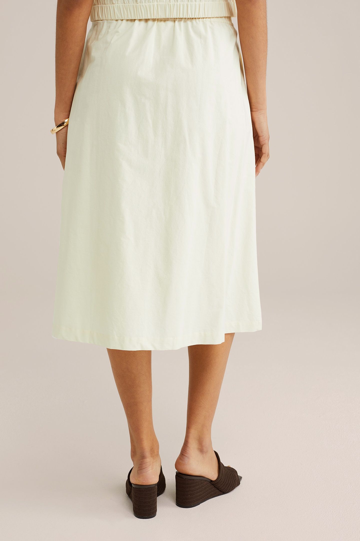 SKIRT MEDIUM LENGTH LIGHT YELLOW 2