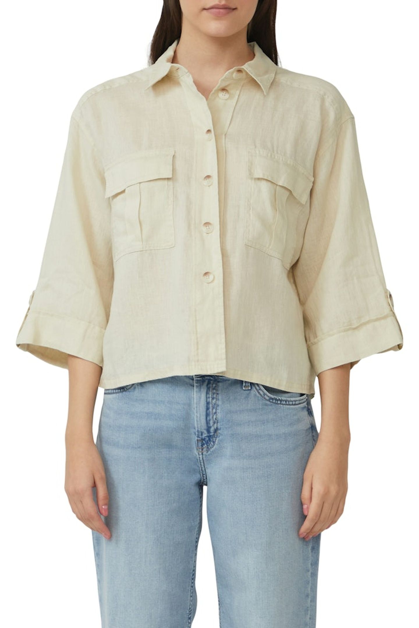 S.OLIVER BLOUSES BEIGE 1