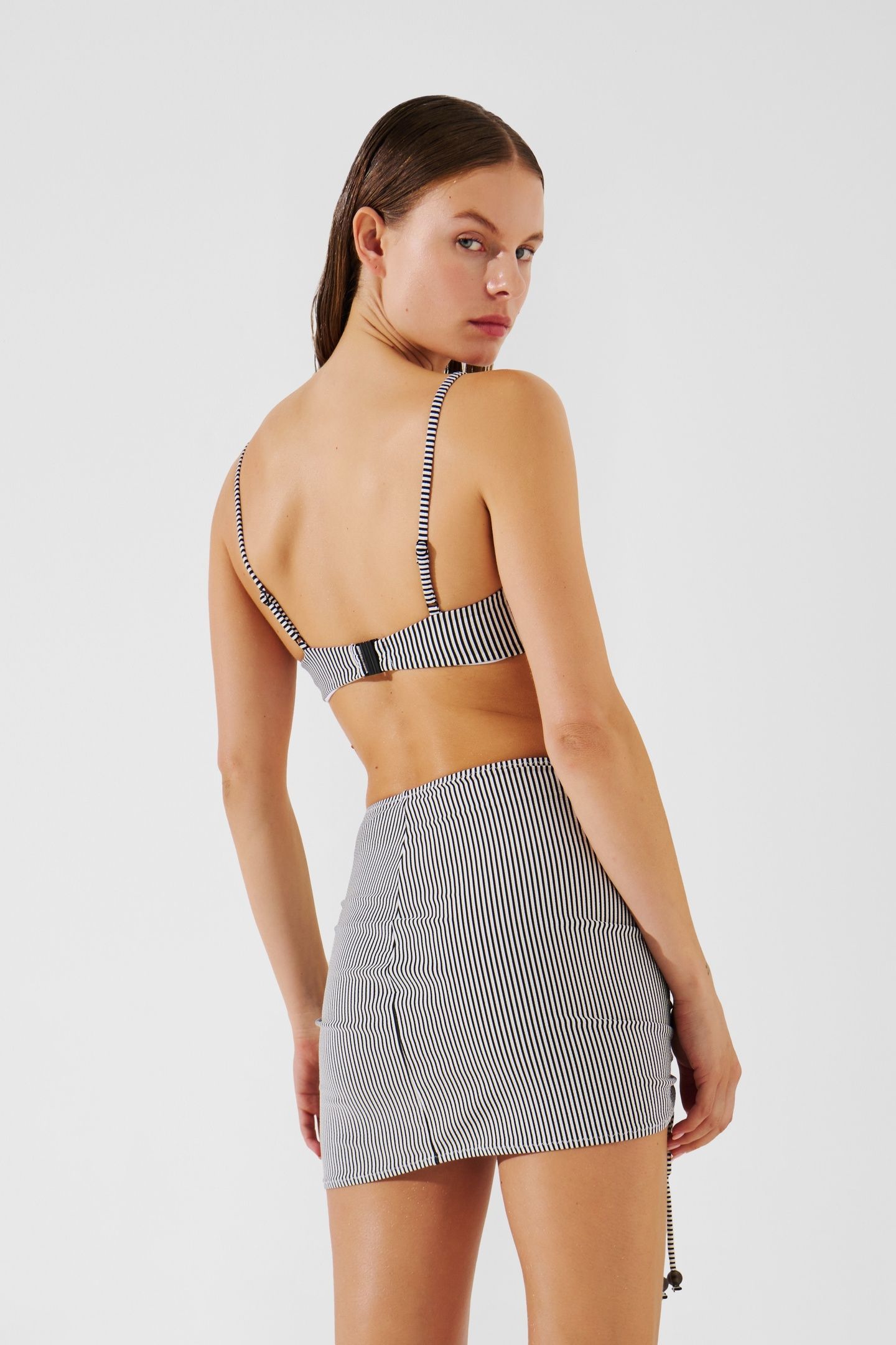 IKON STRIPE MINI ADJST PAREO WHITE-BLACK STRIPE 7