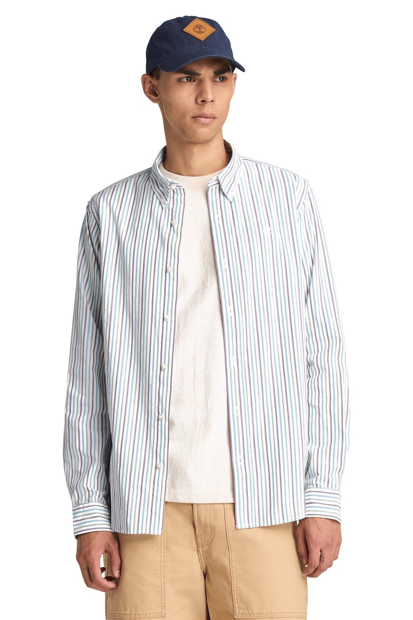 STRIPED SHIRT WHITE YD 1