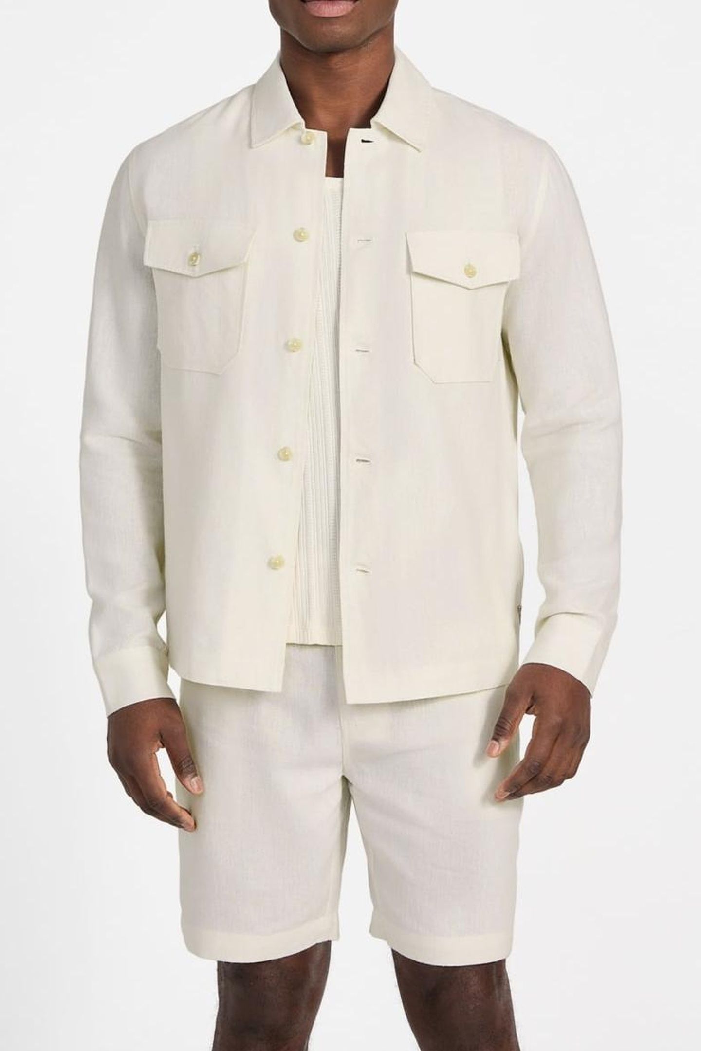 GUESS ECO FLETCHER LINEN OVER PEARL WHITE MULTI 2