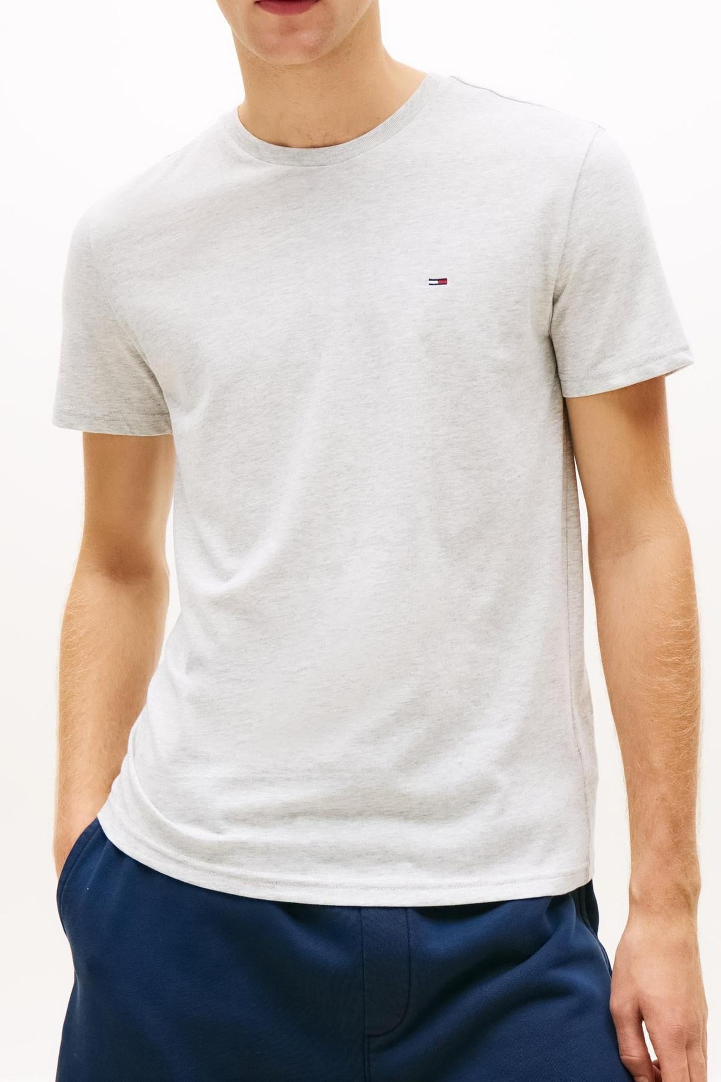 TJM XSLIM JASPE T-SHIRT ICE GREY HEATHER 1