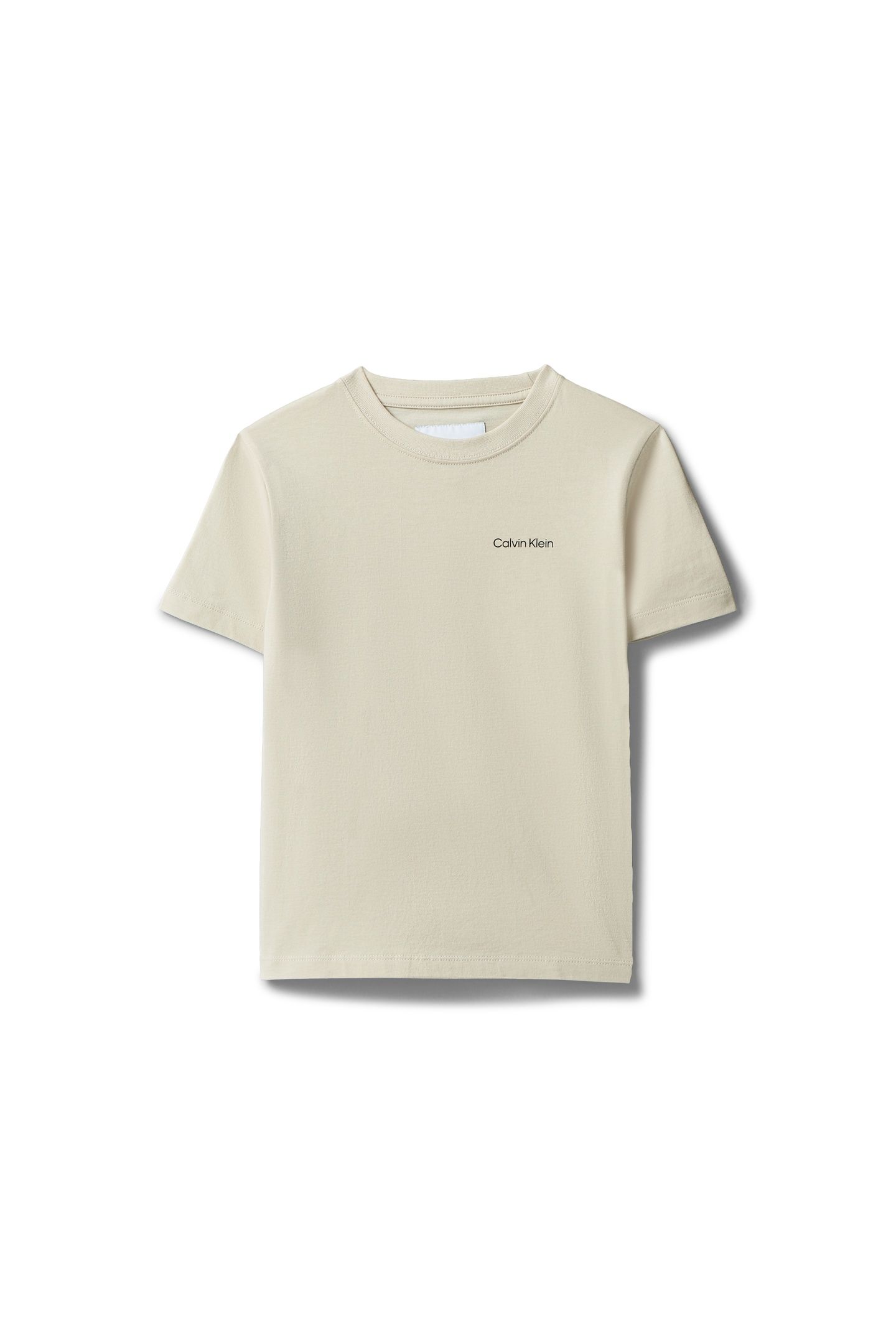 UNISEX CHEST LOGO SS T-SHIRT OATMEAL 5