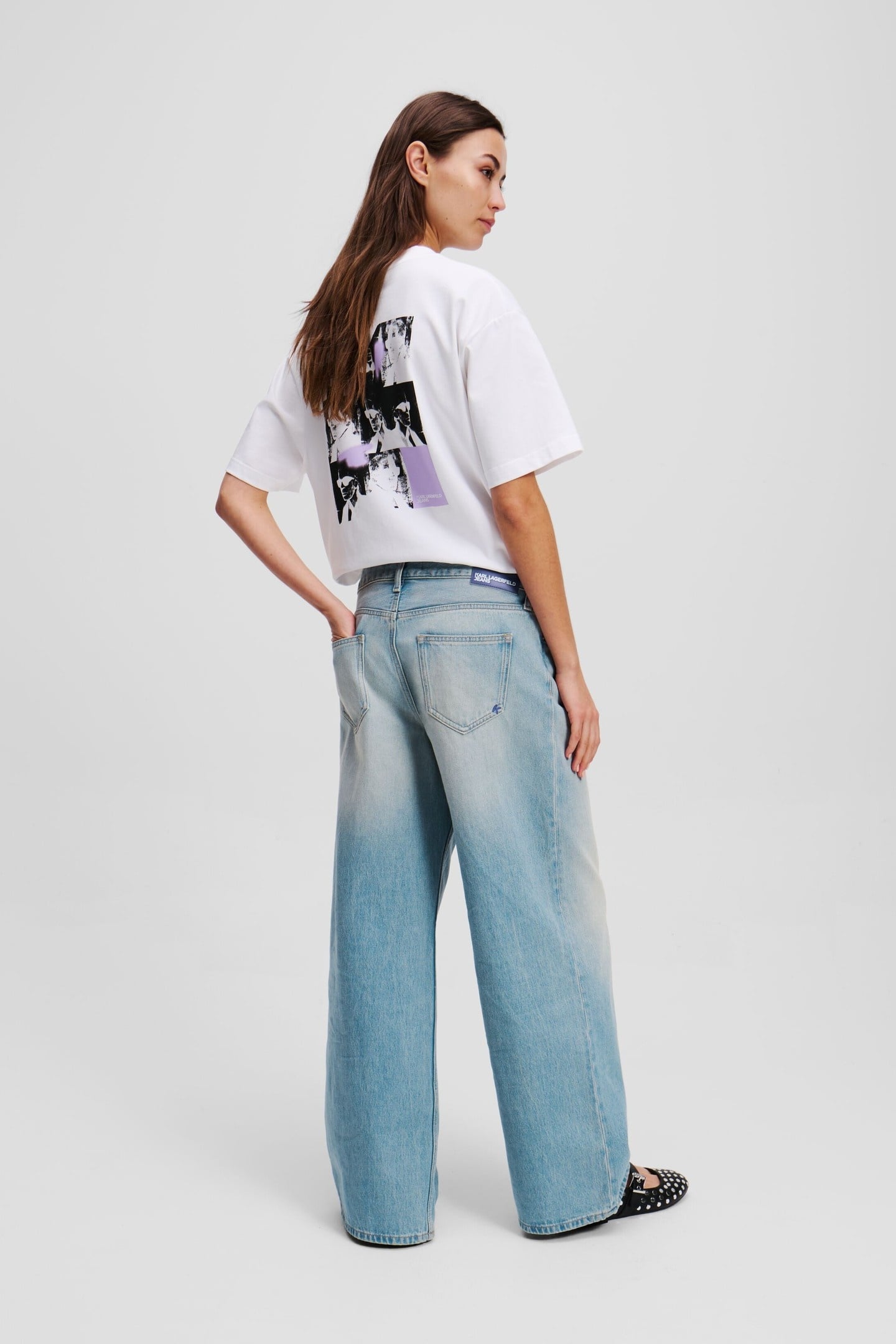 WIDE LEG PLEATED DENIM SUN FADED BLUE 4
