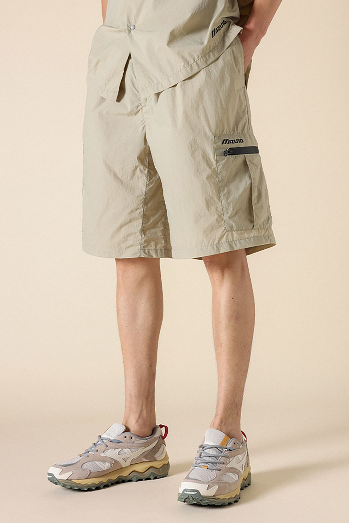 UNISEX SL WR CARGO SHORTS SPRAY BEIGE 1
