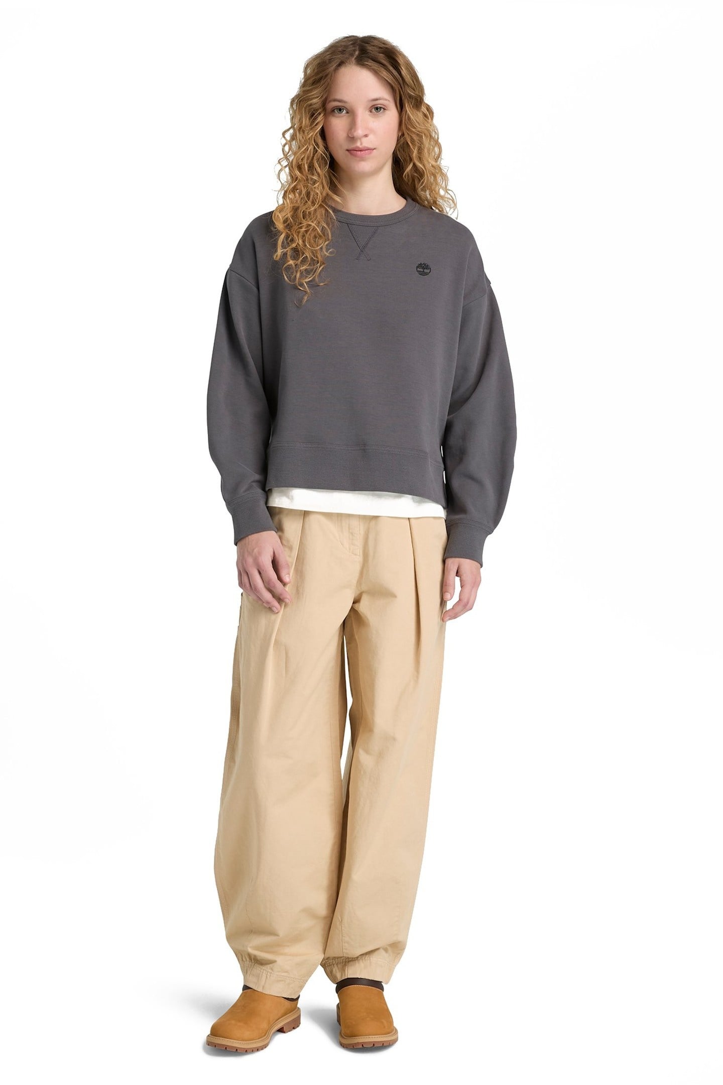 LUSH CREW SWEATSHIRT DARK GREY 1
