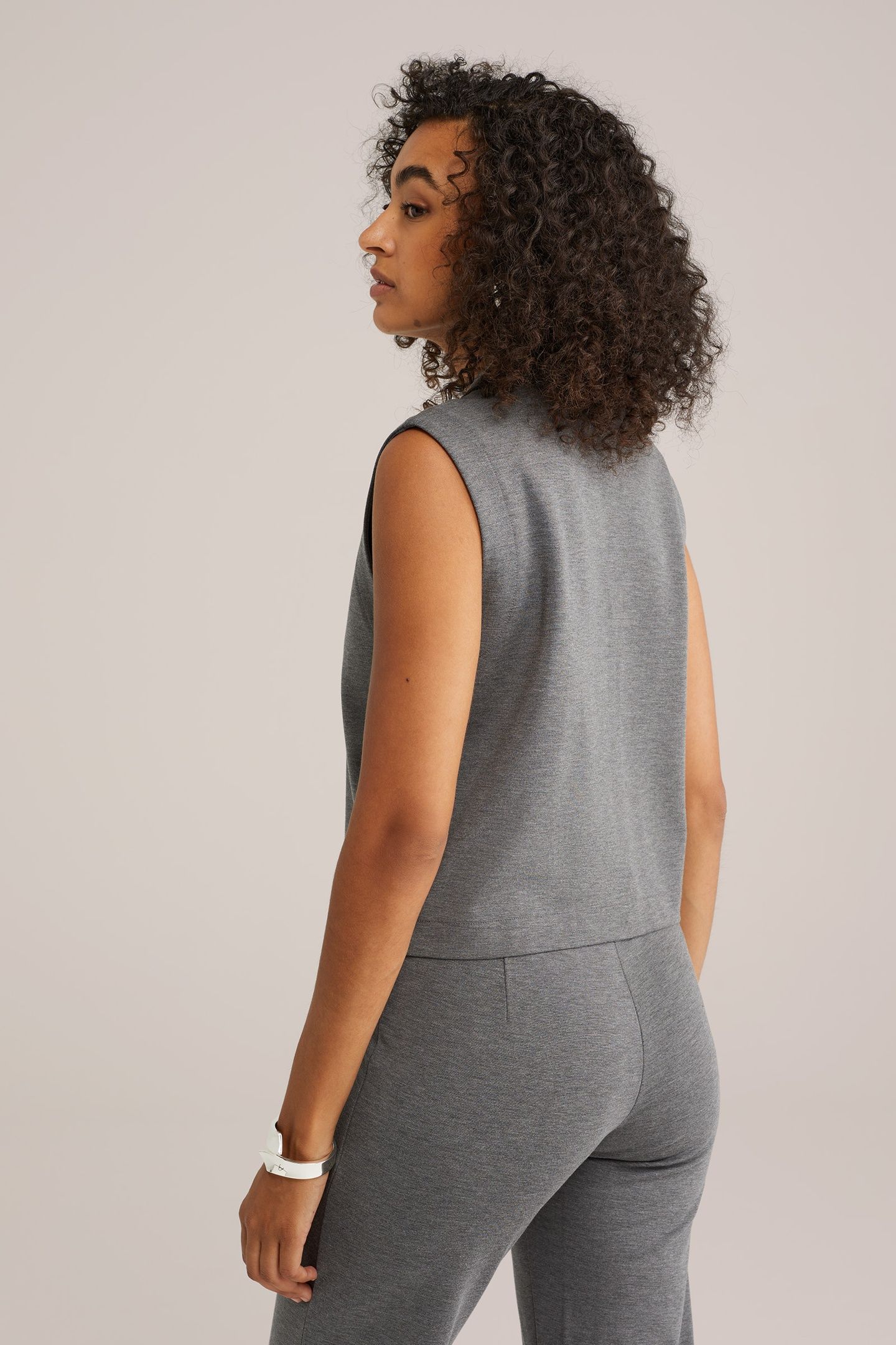 GILET BLENDED DARK GREY 3