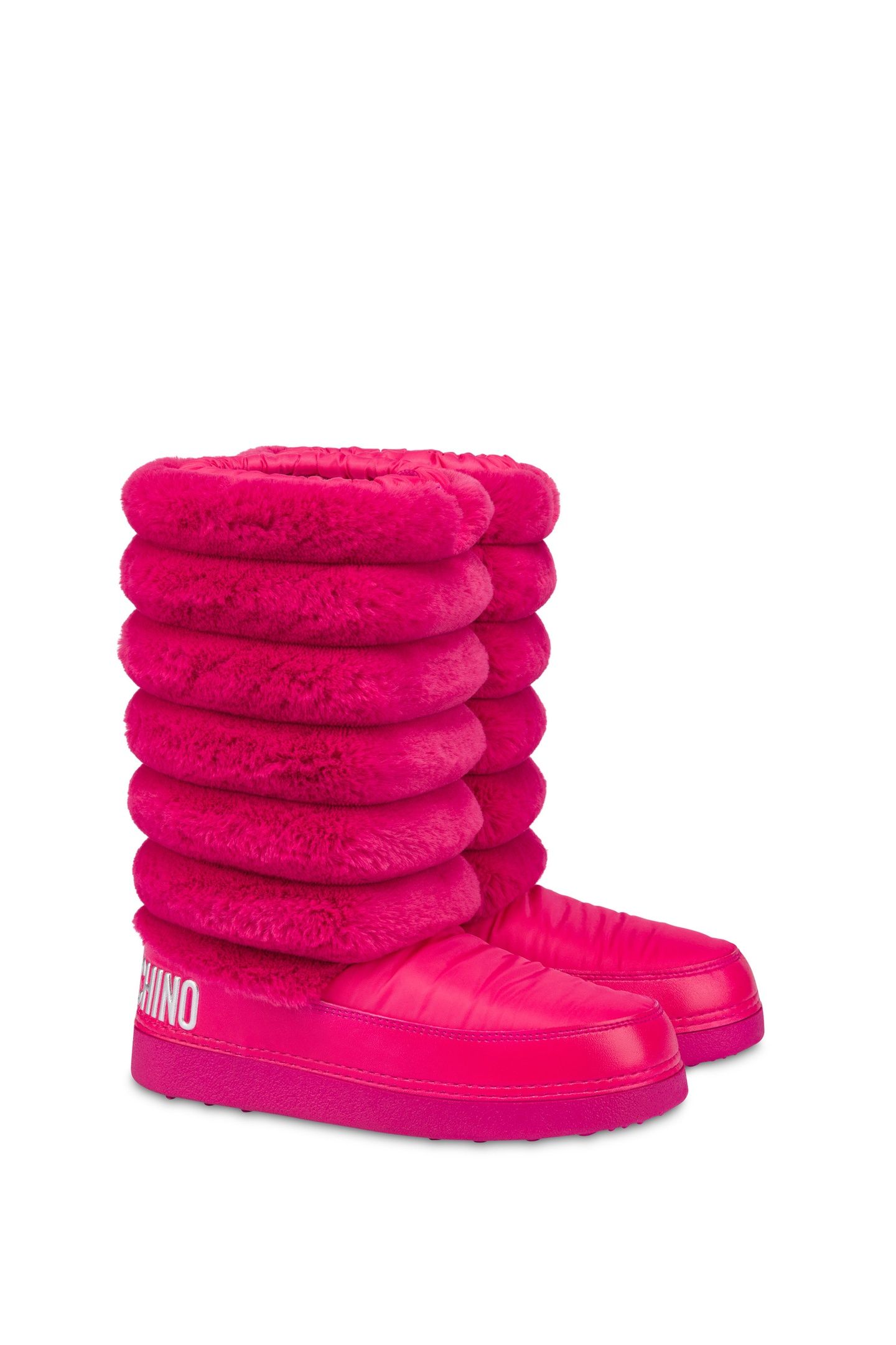 SNOW BOOTS IN NYLON AND SOFT FABRIC RED 3