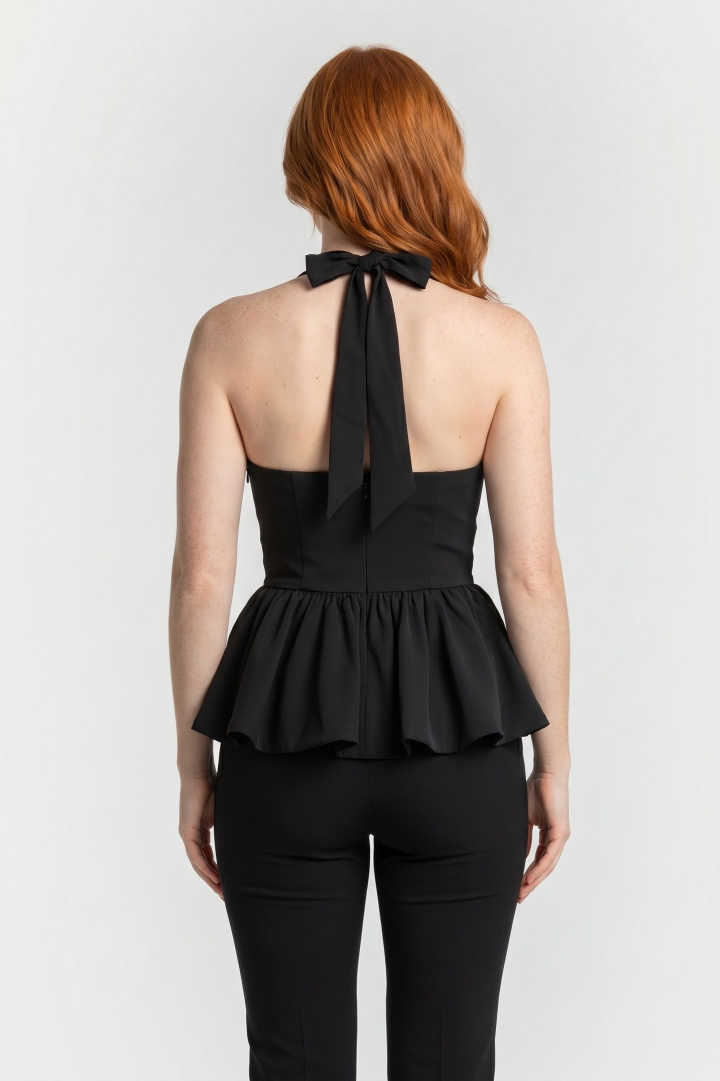 PEPLUM TOP BLACK 2