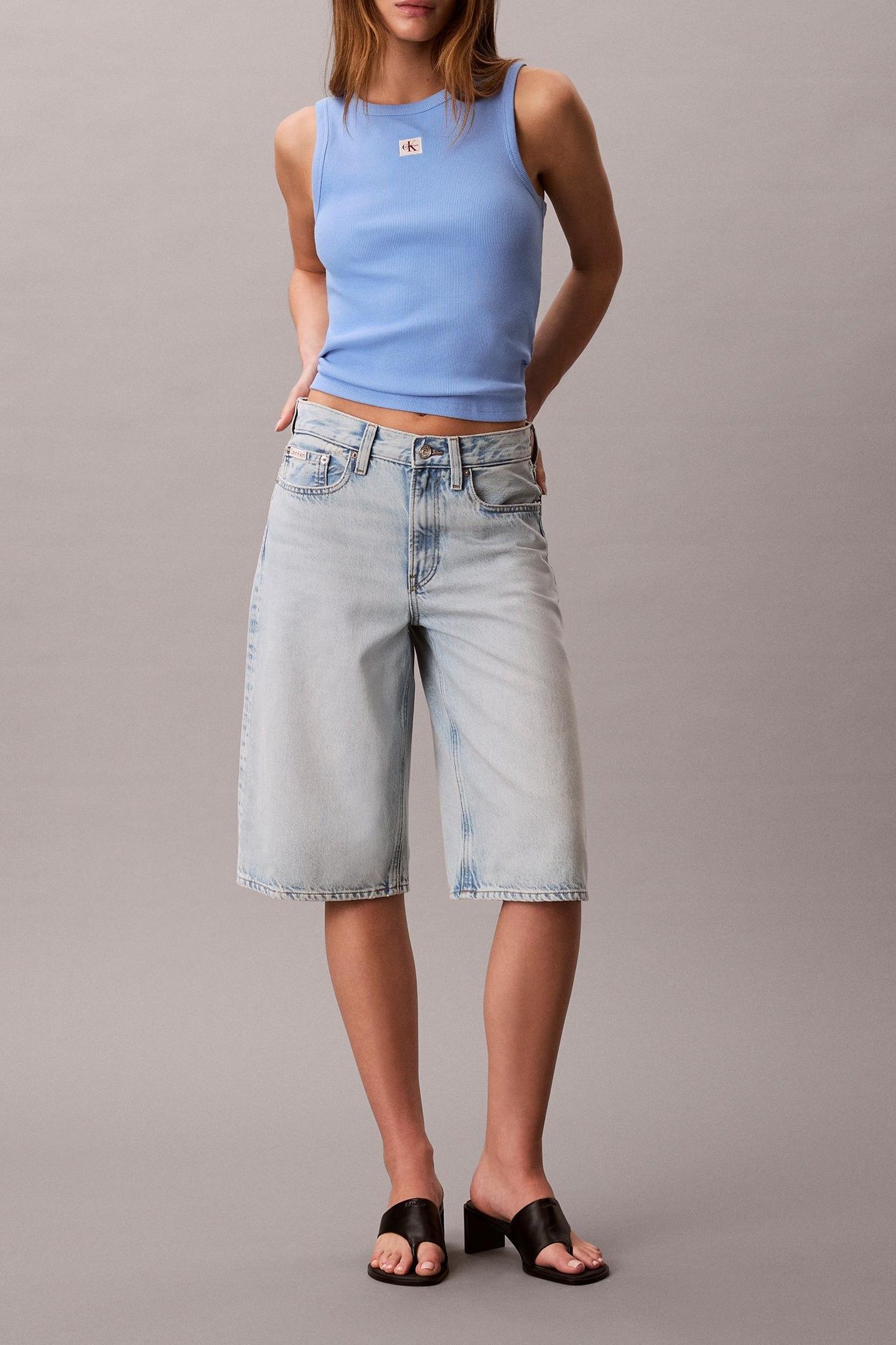 HERITAGE LABEL 2X2 TANK TOP BLUE DESCENT 1