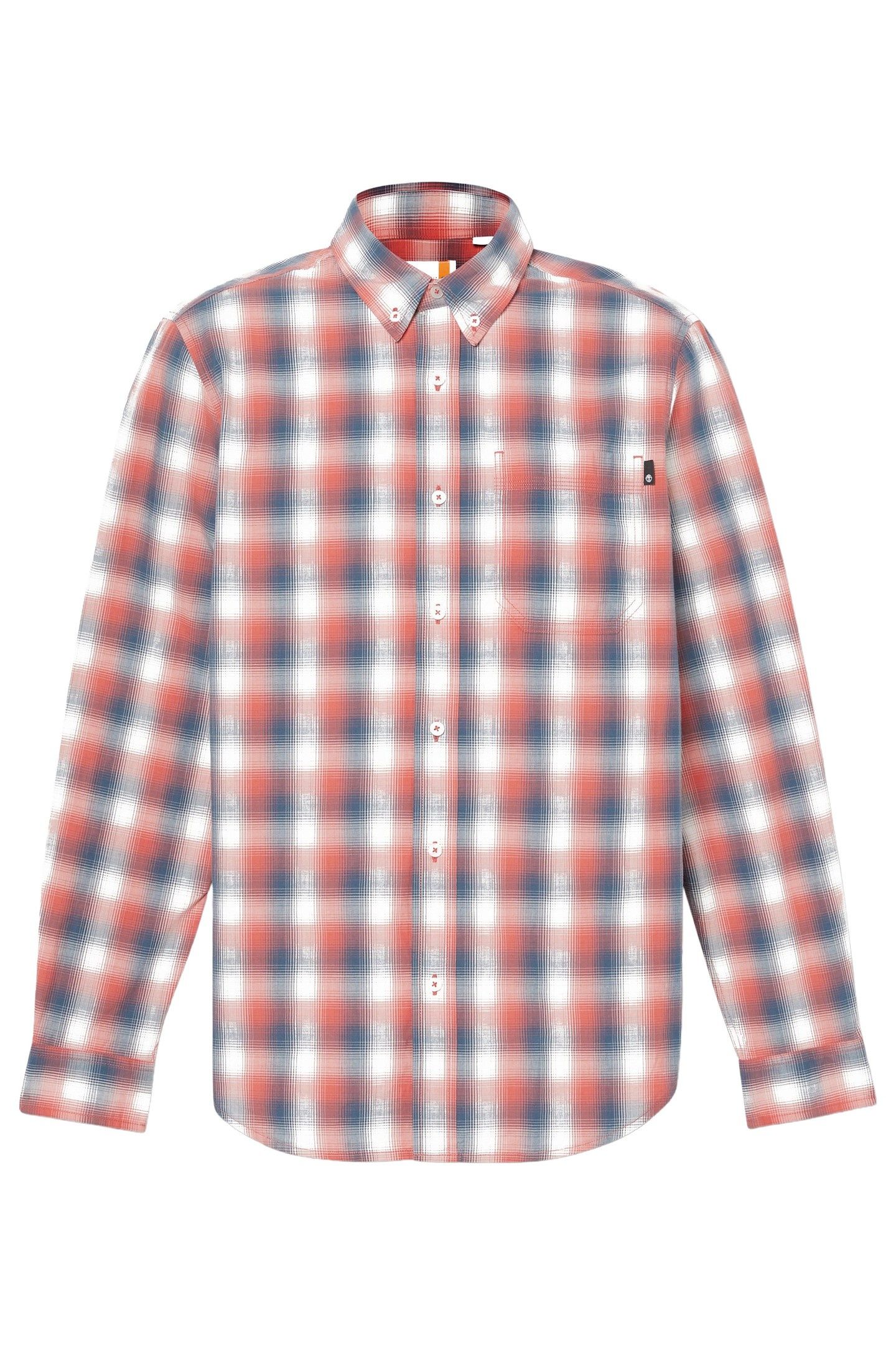 CHECK POPLIN SHIRT BURNT SIENNA YD 3