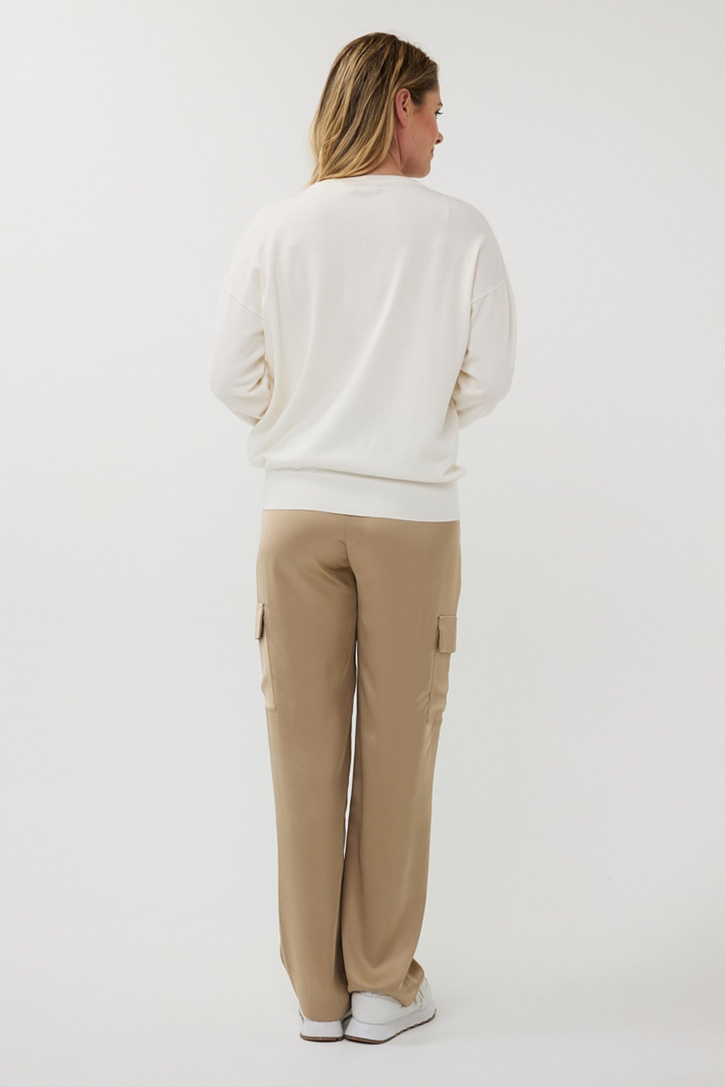 SWEATER OVERSIZED BASIC KNIT OFF WHITE 4