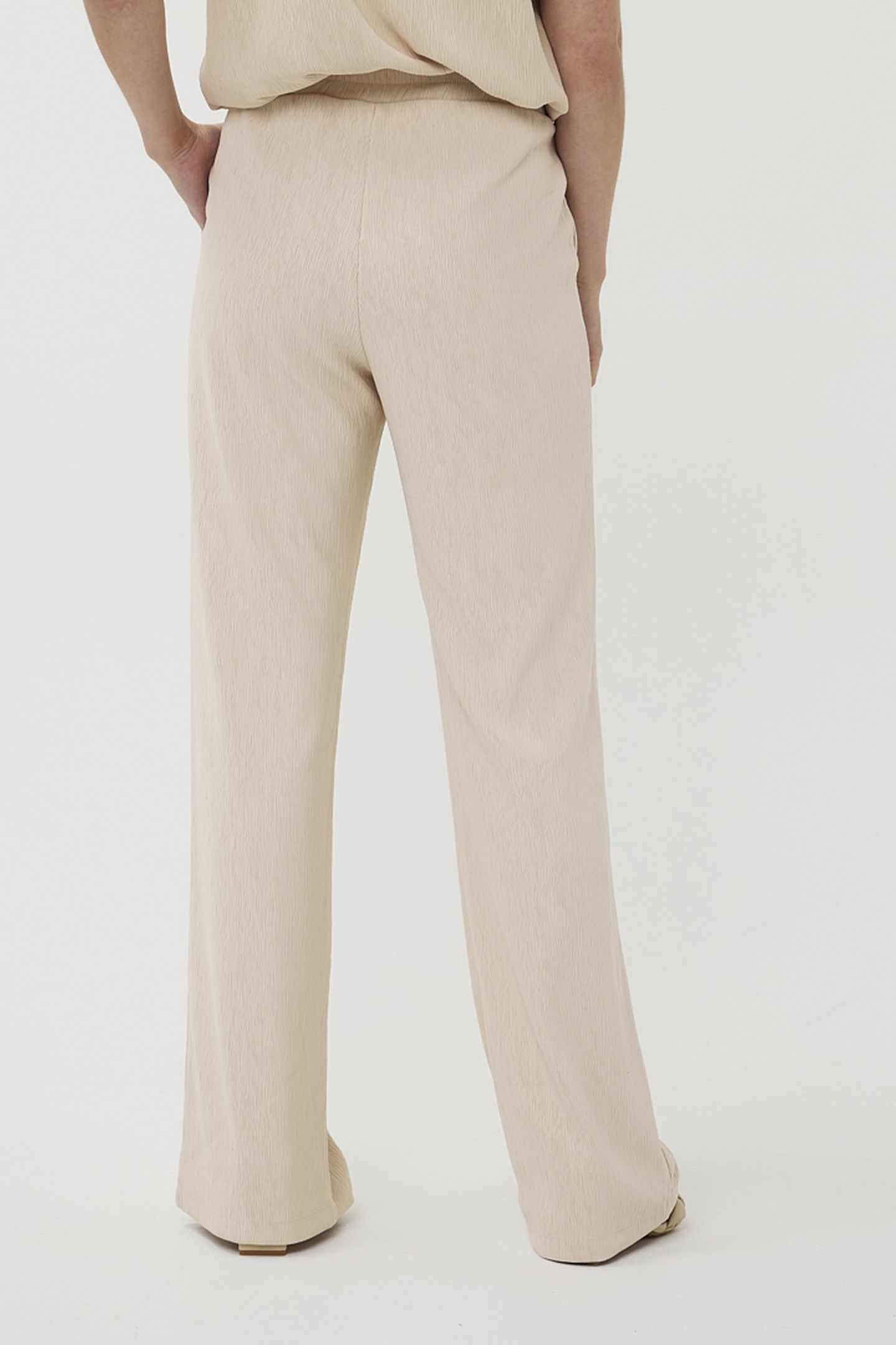 TROUSERS FANCY CRINKLE LIGHT SAND 3
