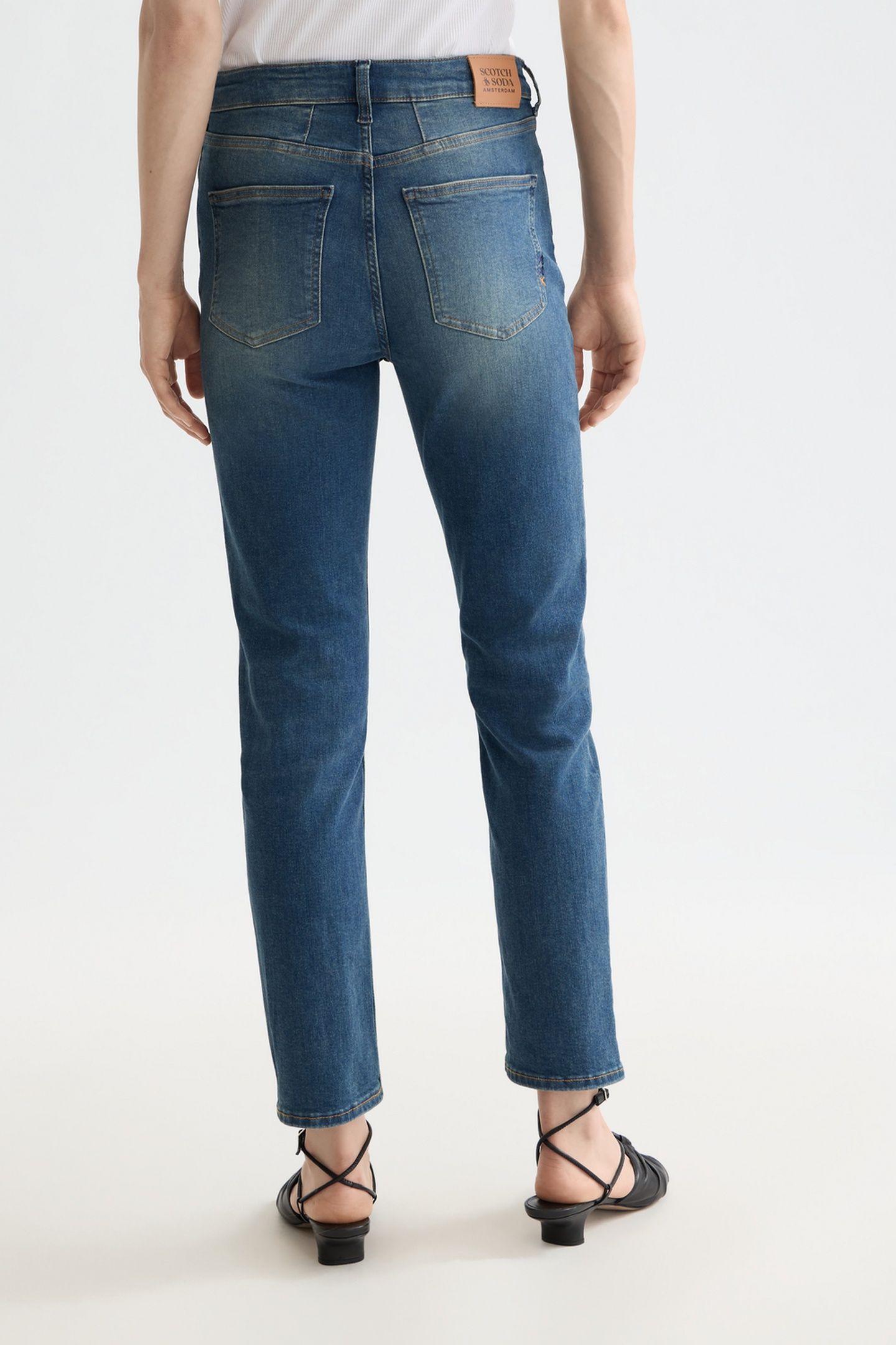 HIGH FIVE SUPER STRETCH SLIM JEANS CLASSIC BLUE 3