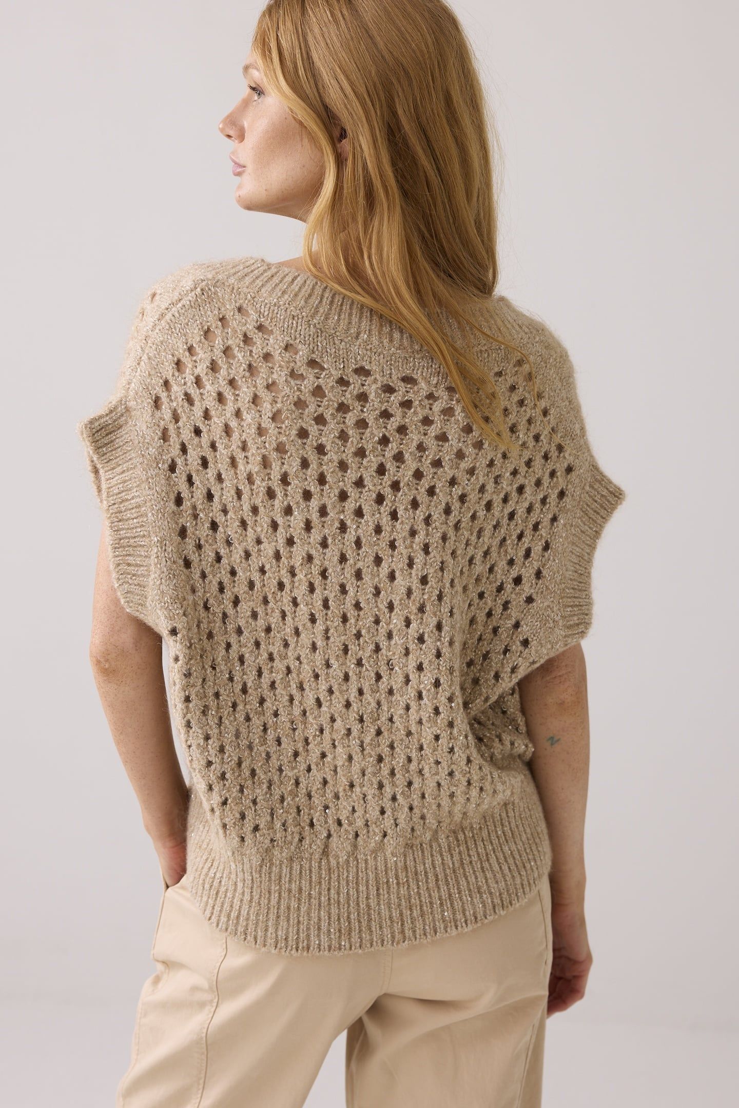 OVERSIZED SPENCER SEQUIN MOHAIR BLEND KNIT ALPACA 3