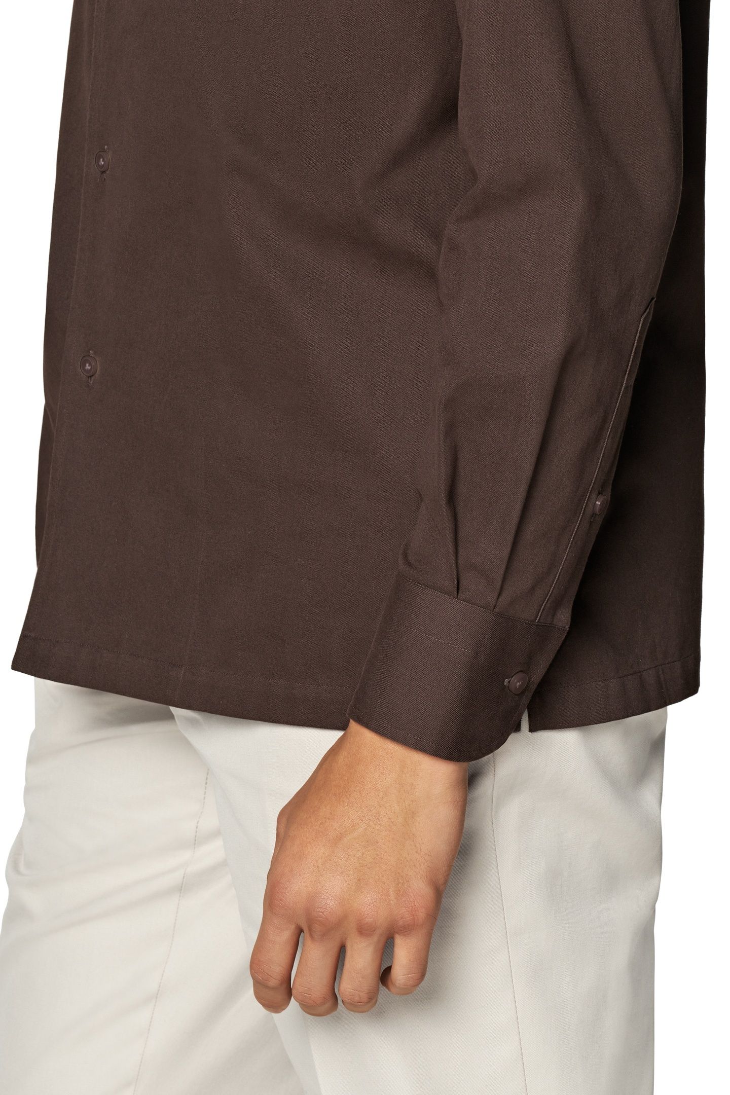 COTTON OVERSHIRT BROWN CASUAL SHIRTS 8