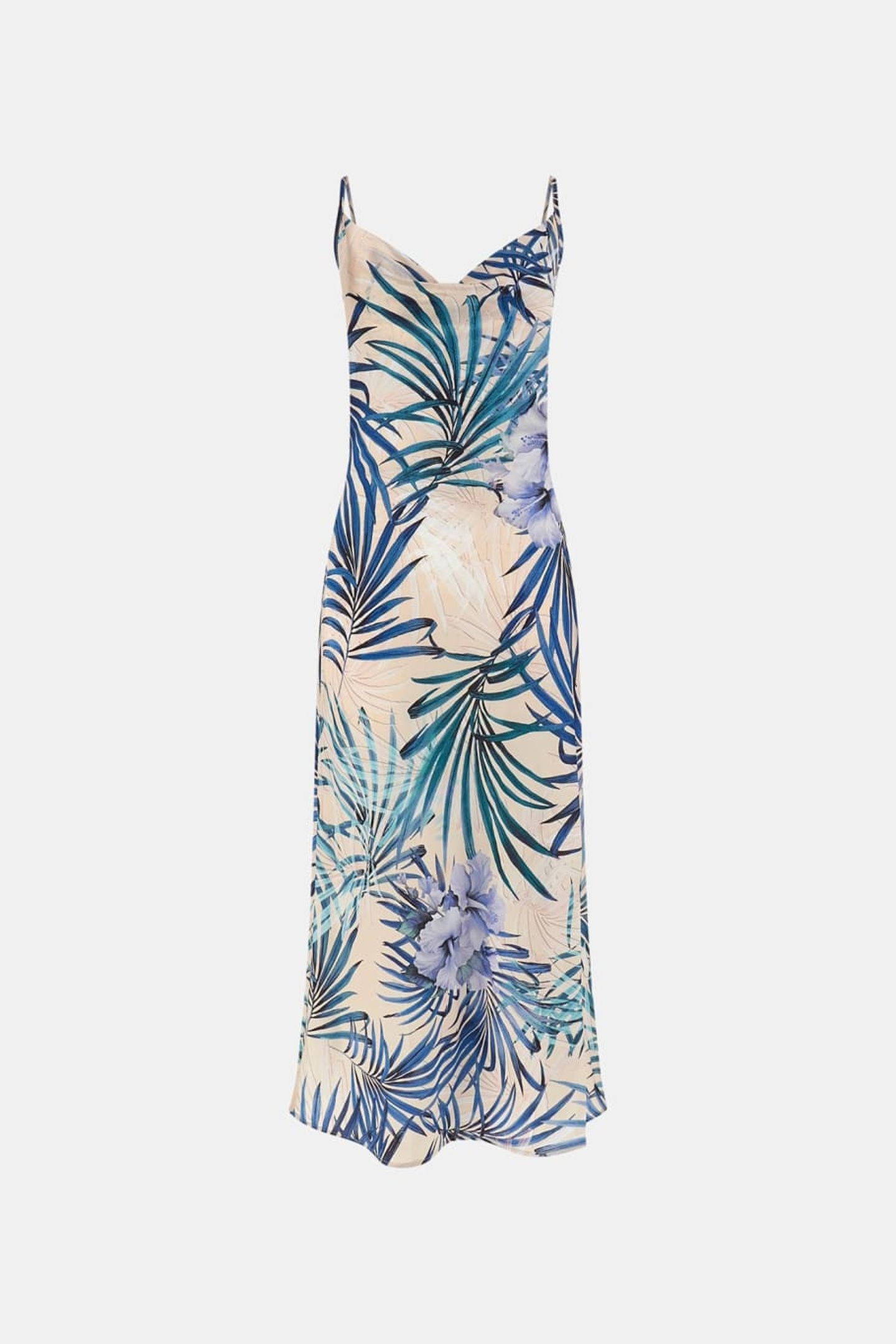 GUESS ECO NEW AKILINA DRESS FIJI PALM PRINT 1