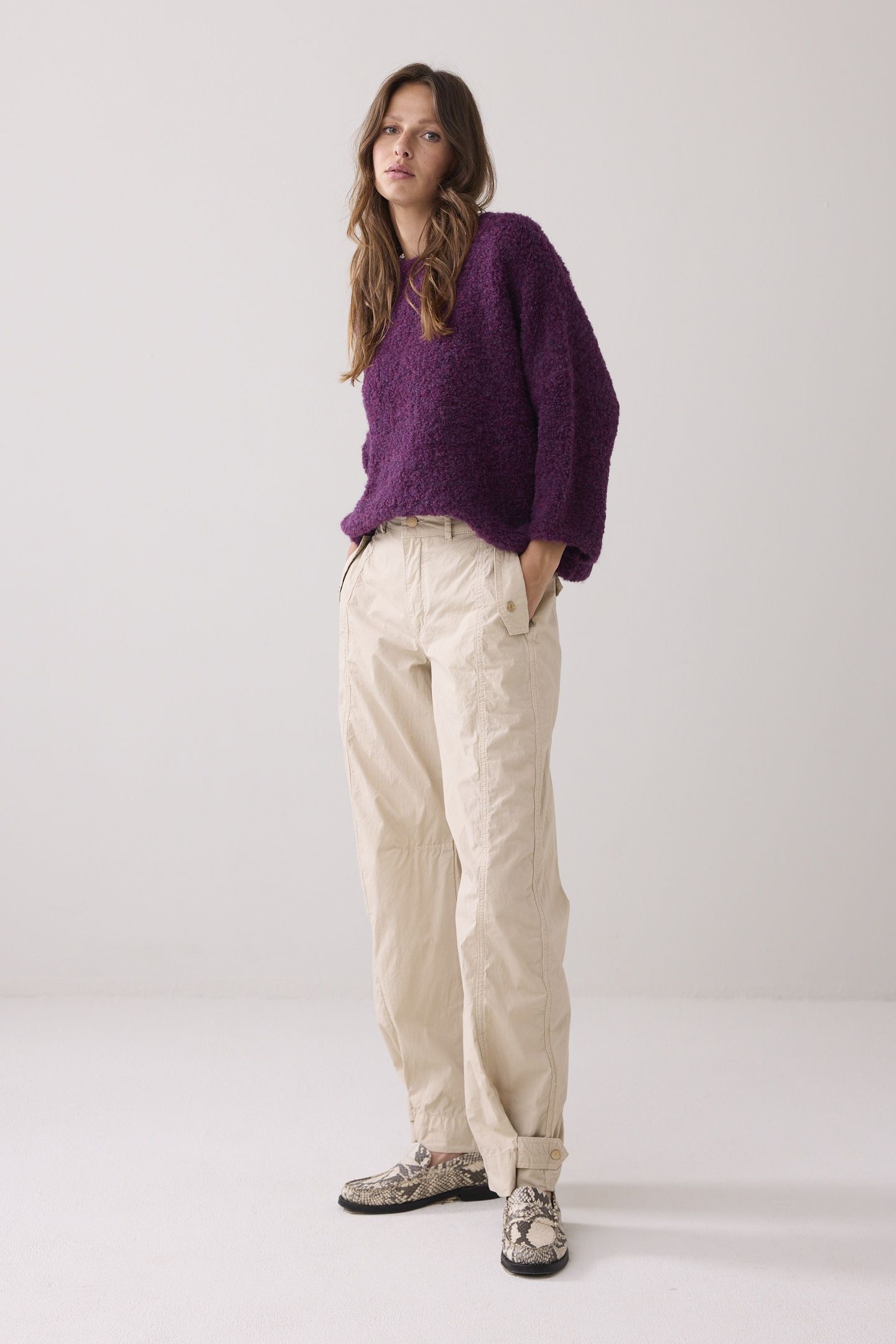 LOOSE CARGO CRISPY PLAIN WEAVE ASH 2