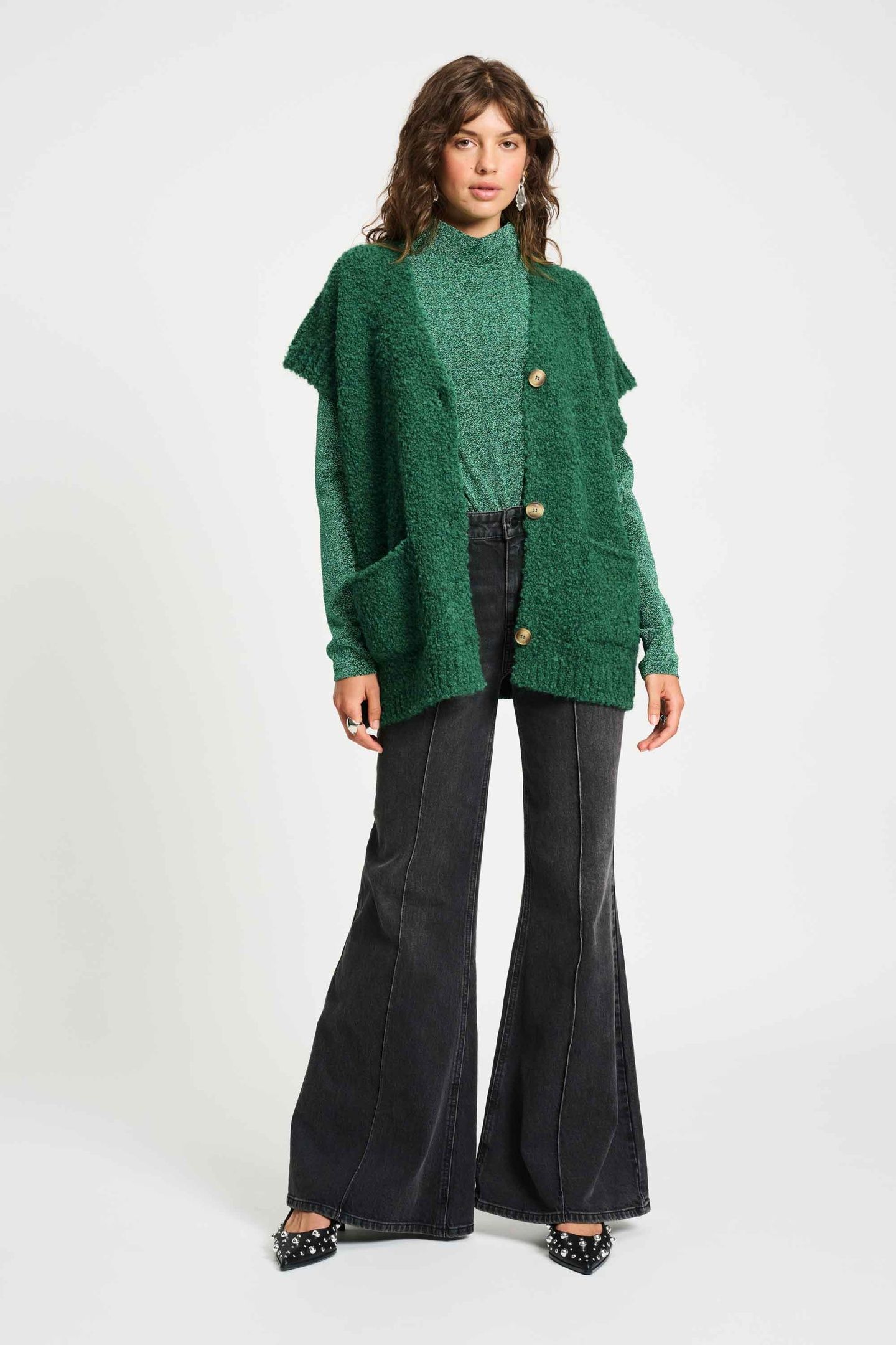 CARDIGAN - PINE GREEN 2