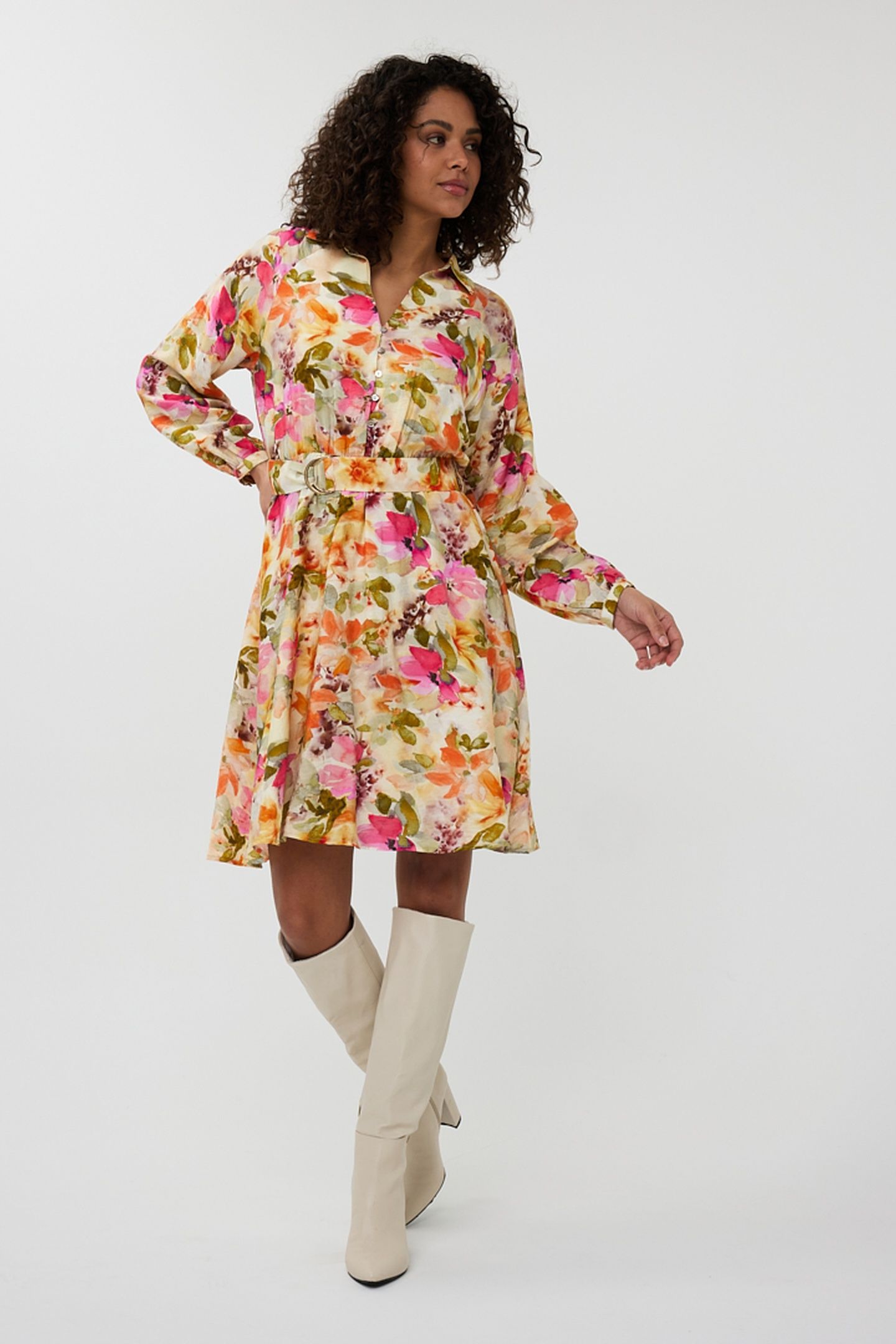 DRESS RAGLAN FLORAL GARDEN PRINT 3